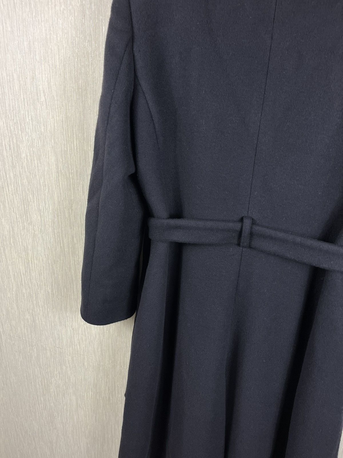 Emporio Armani Emporio Armani wool long navy luxury coat jacket Italian Size L / US 10 / IT 46 - 21 Thumbnail