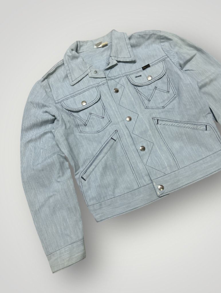Wrangler Wrangler Ladies Polyester 70s Vintage Polyester Jacket Size M / US 6-8 / IT 42-44 - 2 Thumbnail