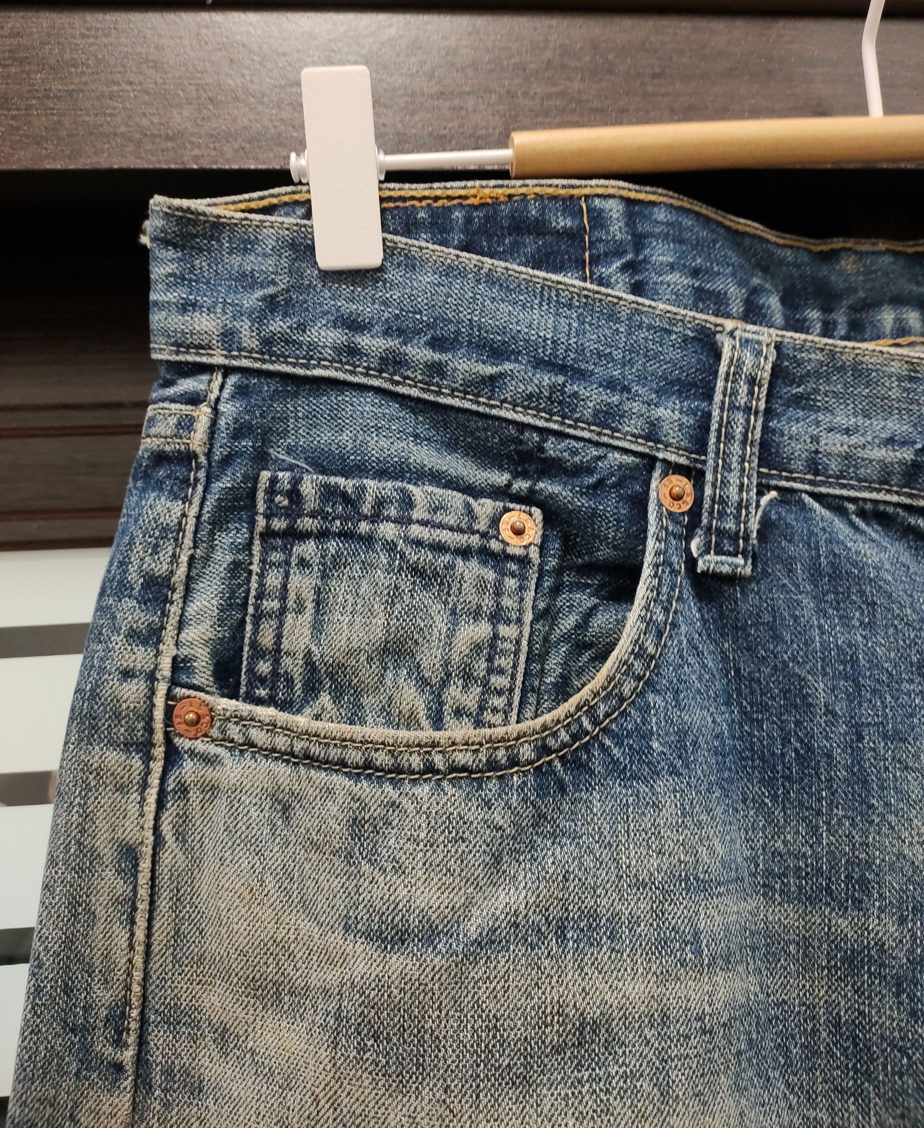 Levi's Vintage Clothing 💥 Flared Distressed Vintage Levi's 509 Jeans 💥 Size US 32 / EU 48 - 5 Thumbnail