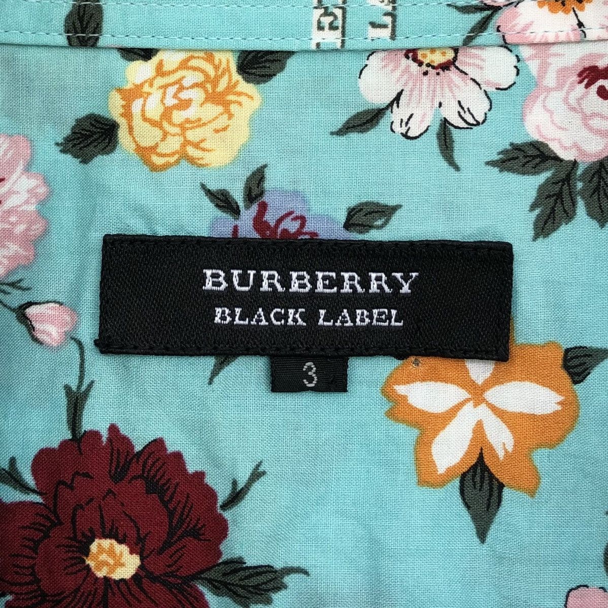 Burberry Burberry Black Label Flower Printed Short Sleeve Shirt Size US M / EU 48-50 / 2 - 10 Thumbnail