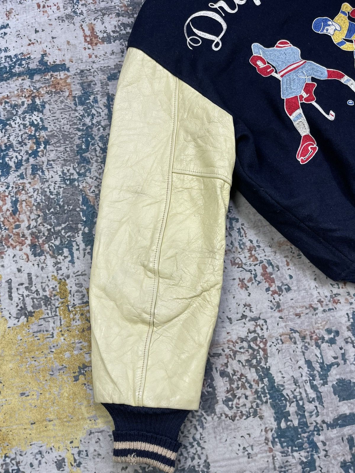 Vintage Vtg 70s Butwin “Droppers Hockey” Varsity Jacket Size US L / EU 52-54 / 3 - 11 Thumbnail