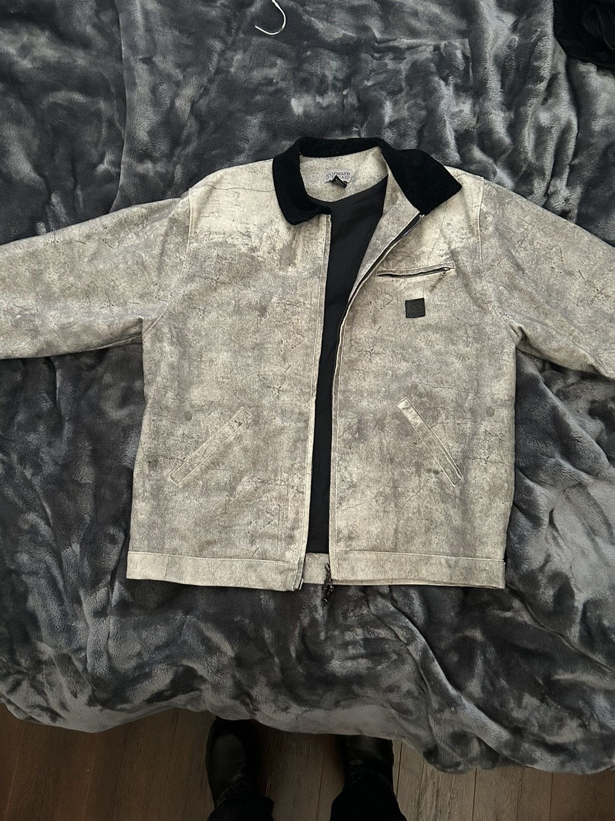 image of Fugazi Concrete Jacket in Grey, Men's (Size Large)