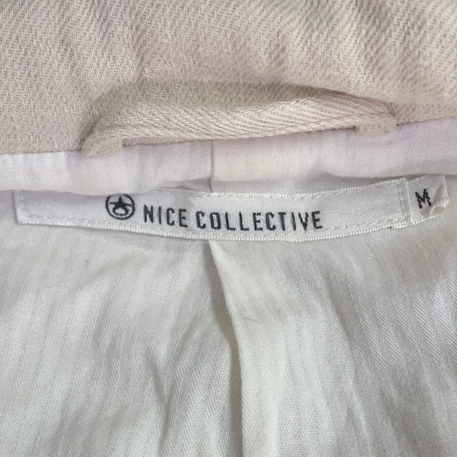 Nice Collective NICE COLLECTIVE Size M Beige Brown Textured Cotton Jacket Size US M / EU 48-50 / 2 - 7 Thumbnail