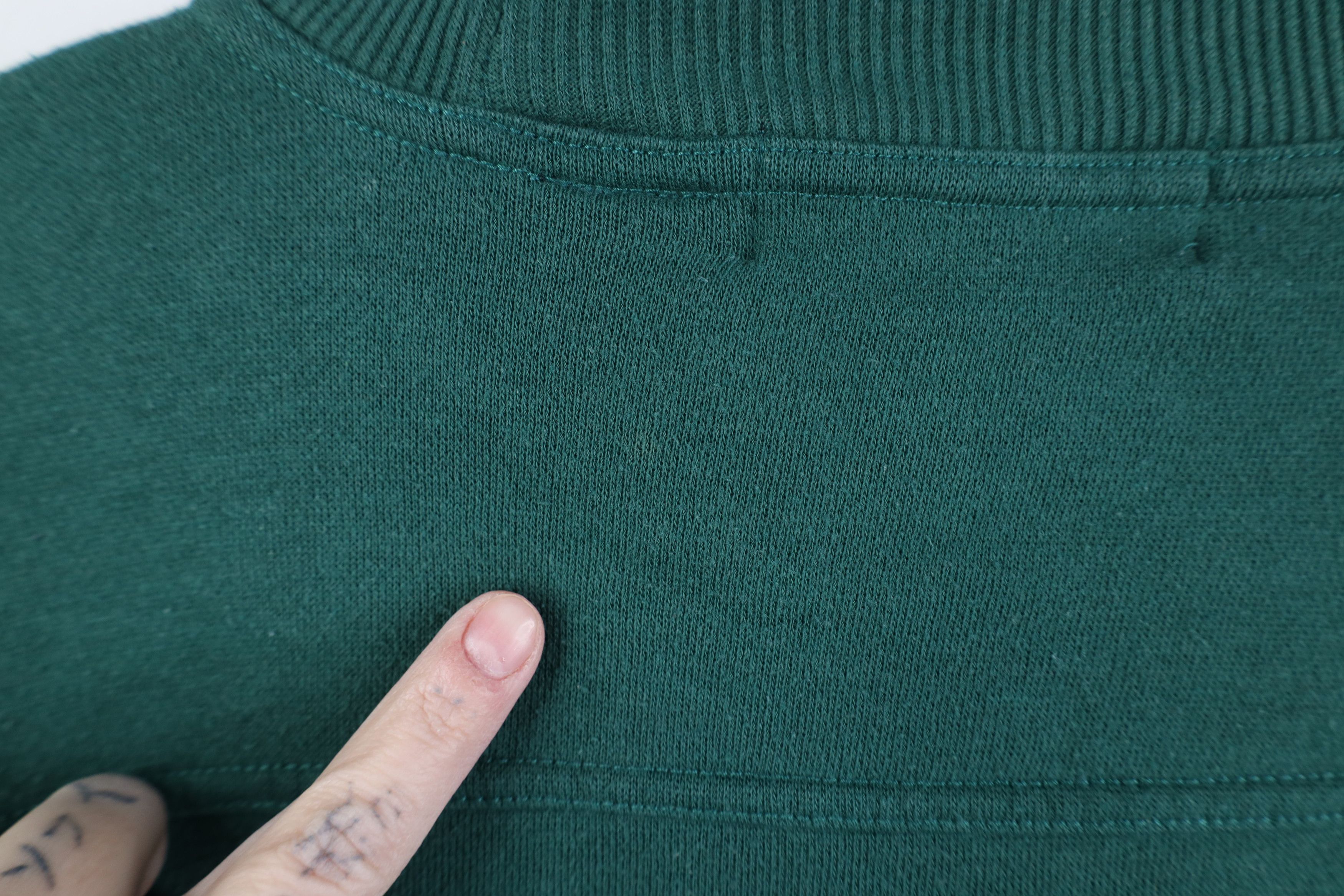 Vintage Vintage 90s Streetwear Geometric Crewneck Sweatshirt Green Size L / US 10 / IT 46 - 12 Thumbnail