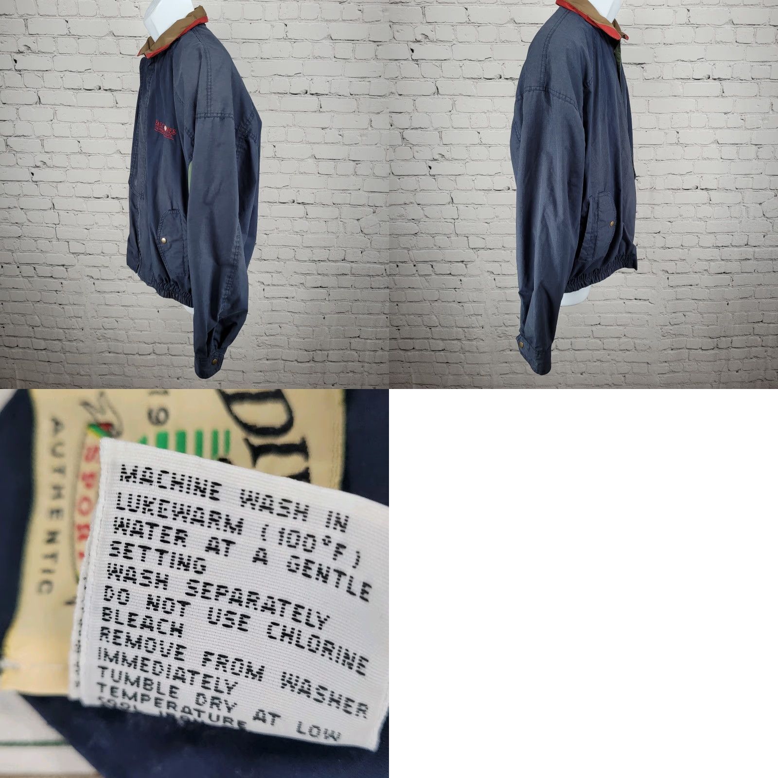 Vintage VINTAGE Balcones Country Club Divots Navy Golf Hooded Bomber Jacket L Men Large Blue Solid Logo Embroidered Zip Snap Size US L / EU 52-54 / 3 - 10 Thumbnail