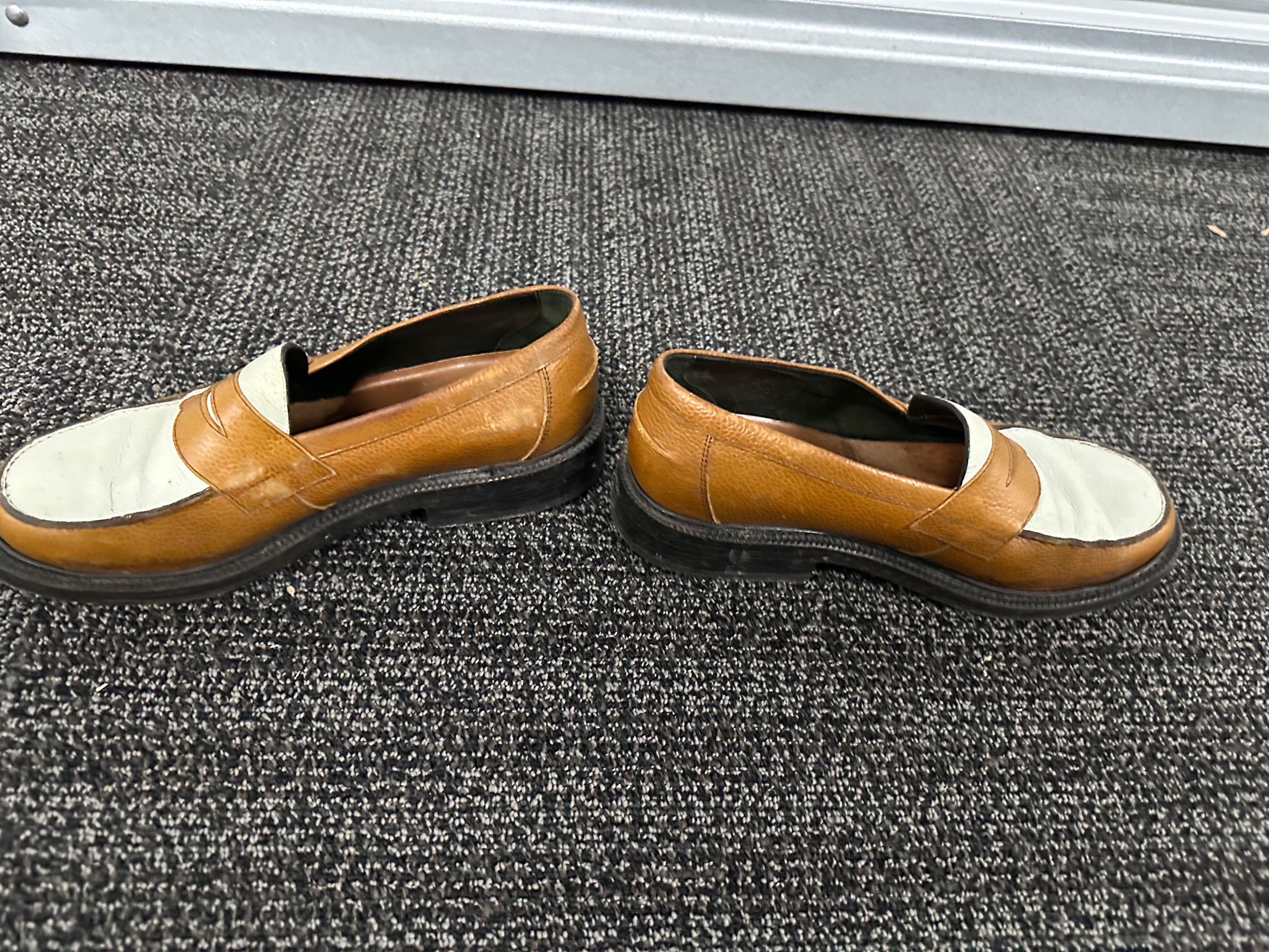 Blackstock & Weber Blackstock & Weber Ellis Penny Loafer - Acorn / White Size US 9 / EU 42 - 3 Thumbnail