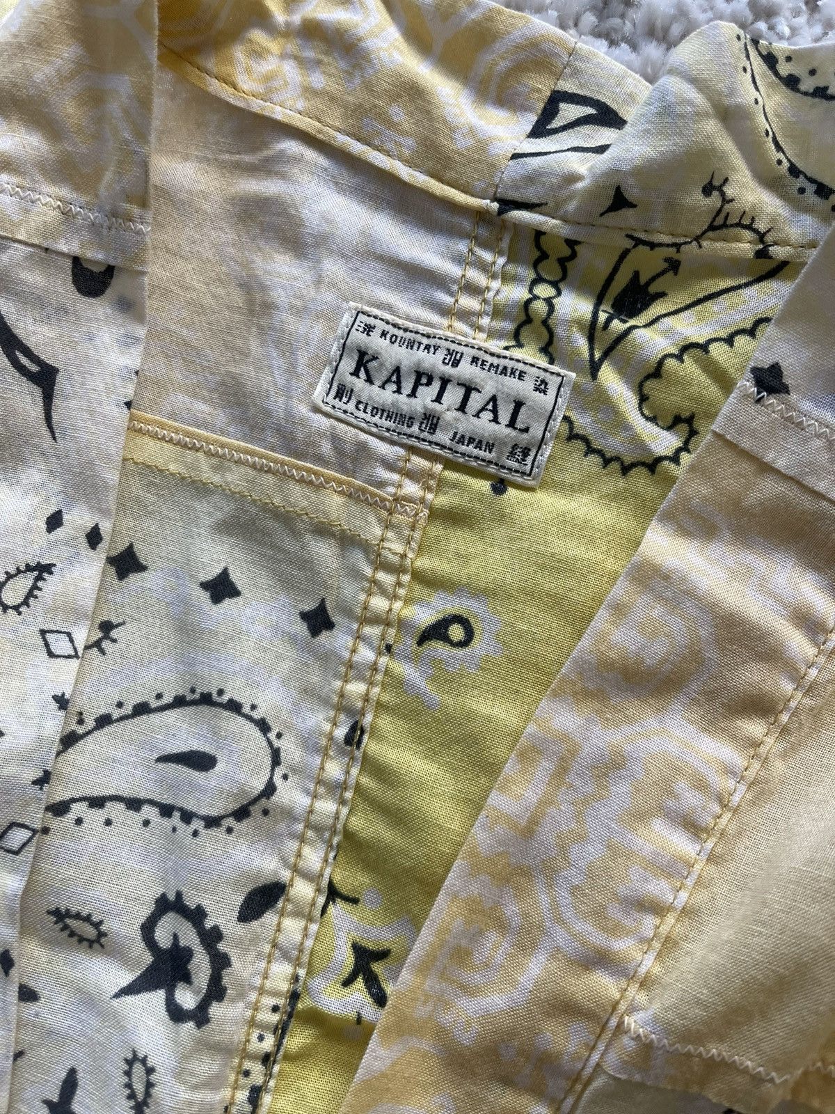 Kapital Kountry Kapital Kountry Yellow Bandana Shirt Kimono size 2 / S/M Size US S / EU 44-46 / 1 - 3 Thumbnail