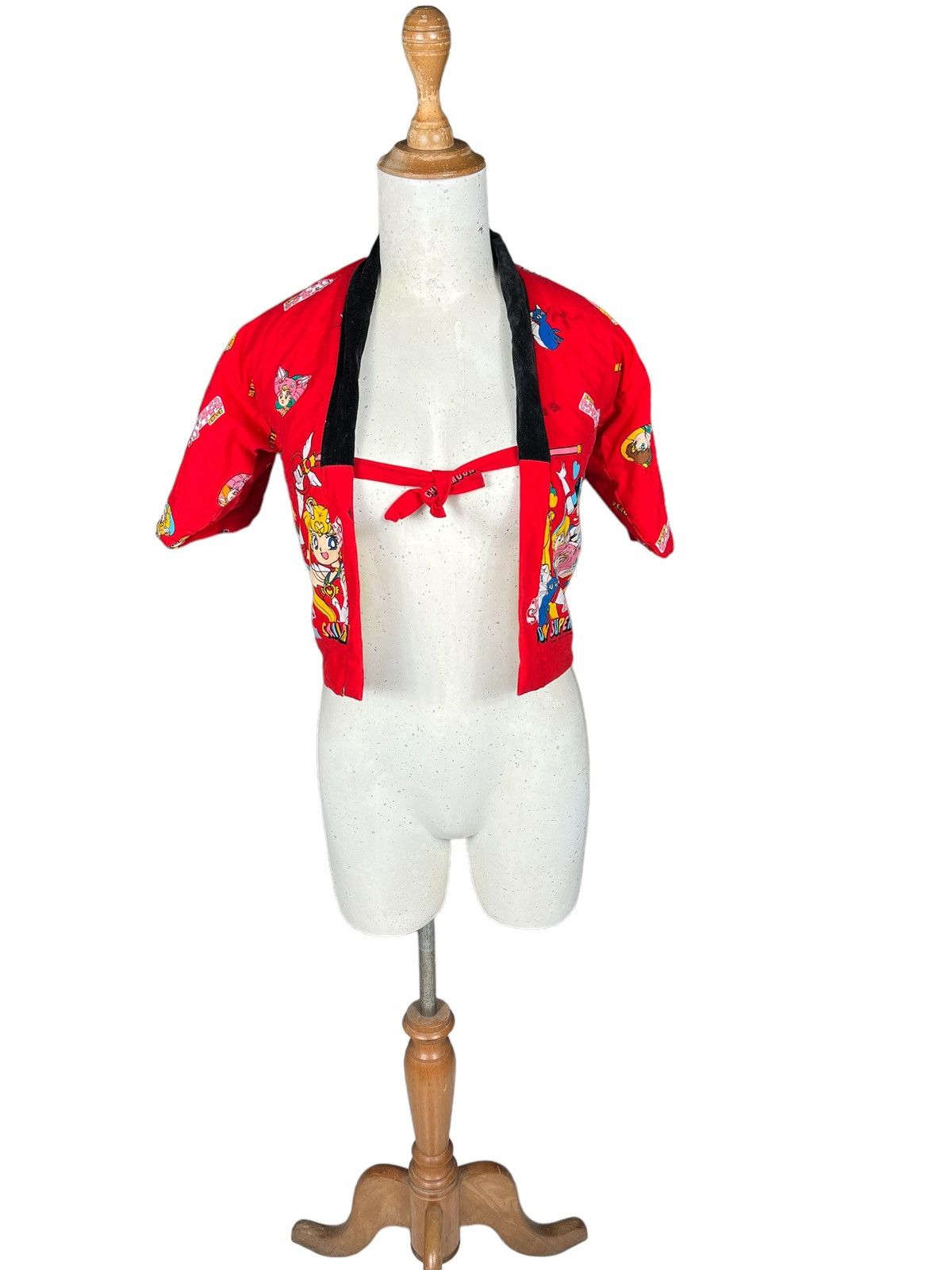 Anime × Cartoon Network × Vintage Vintage 90s Sailormoon Supers Kimono Vest Japanese Anime Size S / US 4 / IT 40 - 4 Thumbnail
