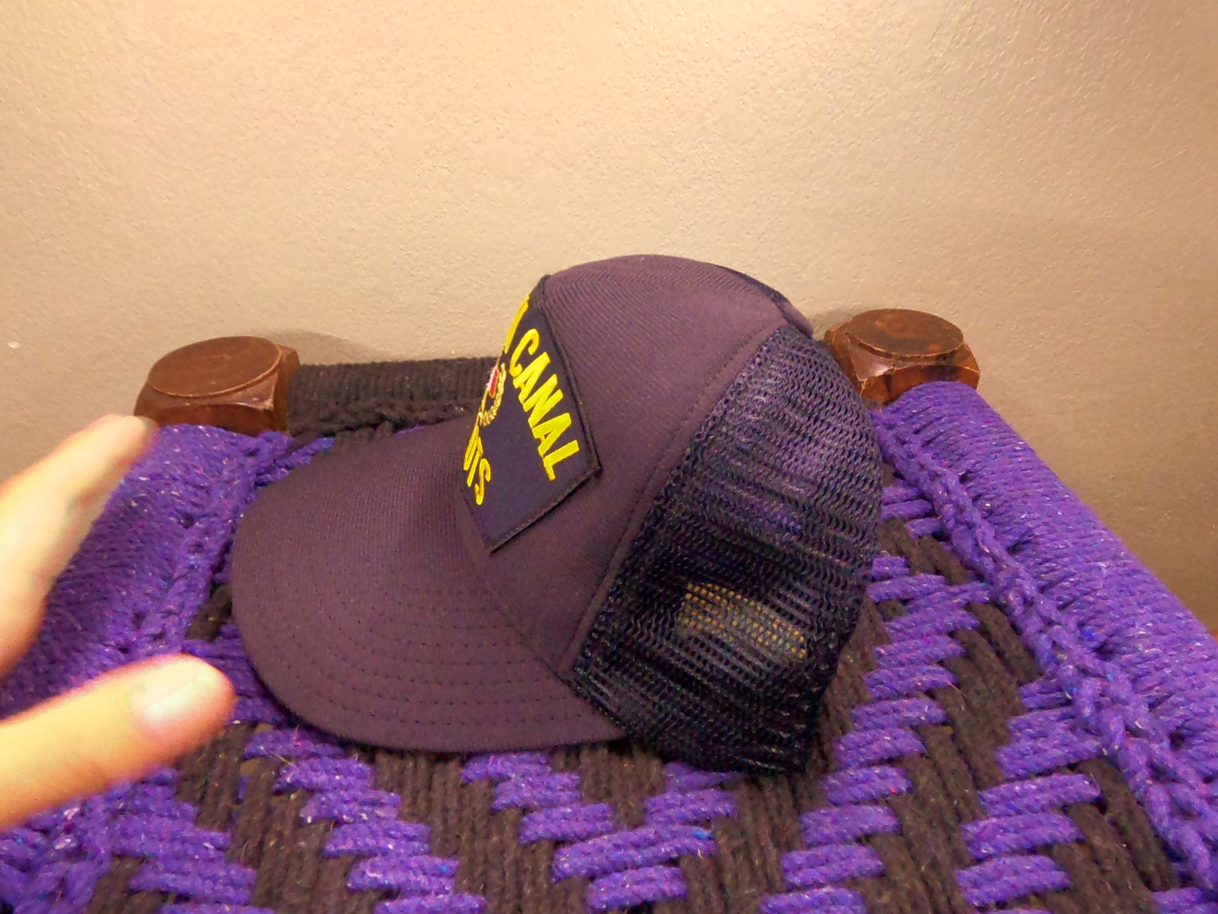 North Star Vintage Trucker Panama Canal Pilot Hat Size ONE SIZE - 2 Thumbnail