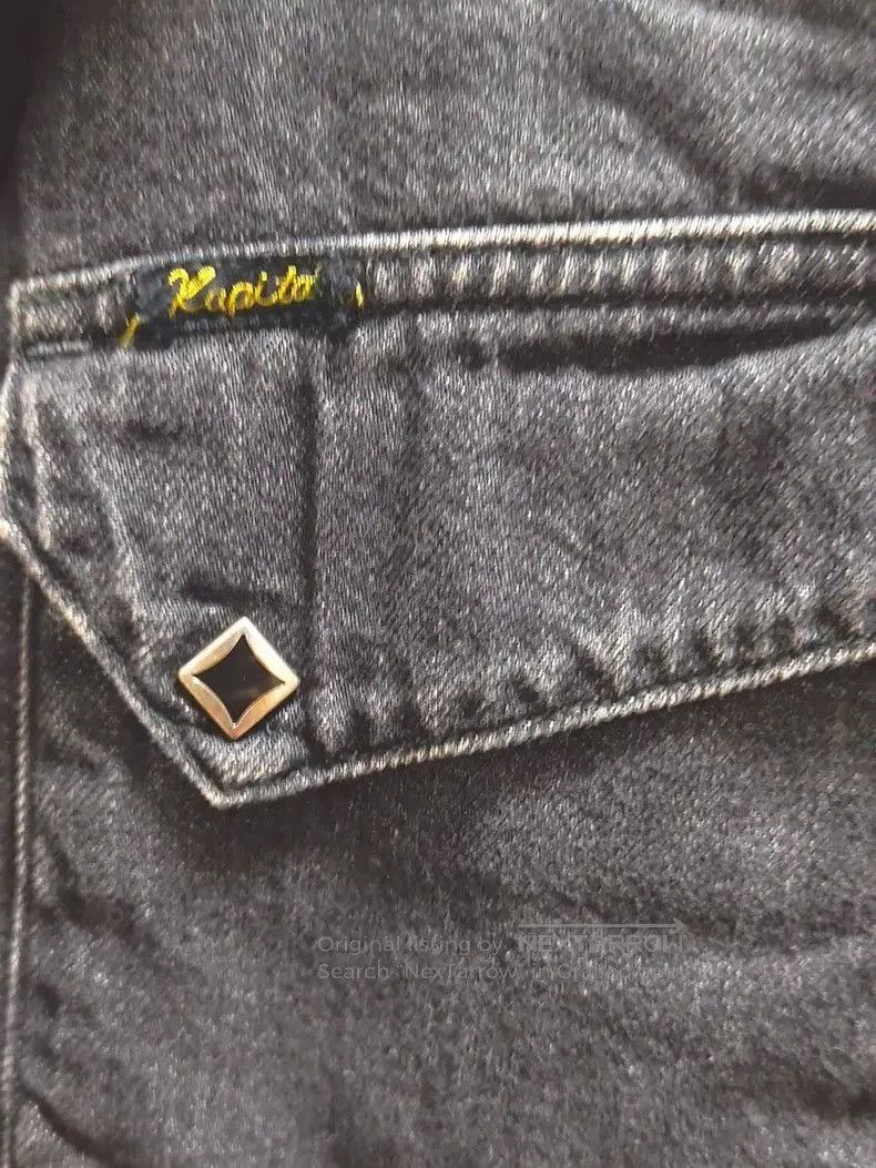 Kapital 8oz Vintage Black Denim Jacket.