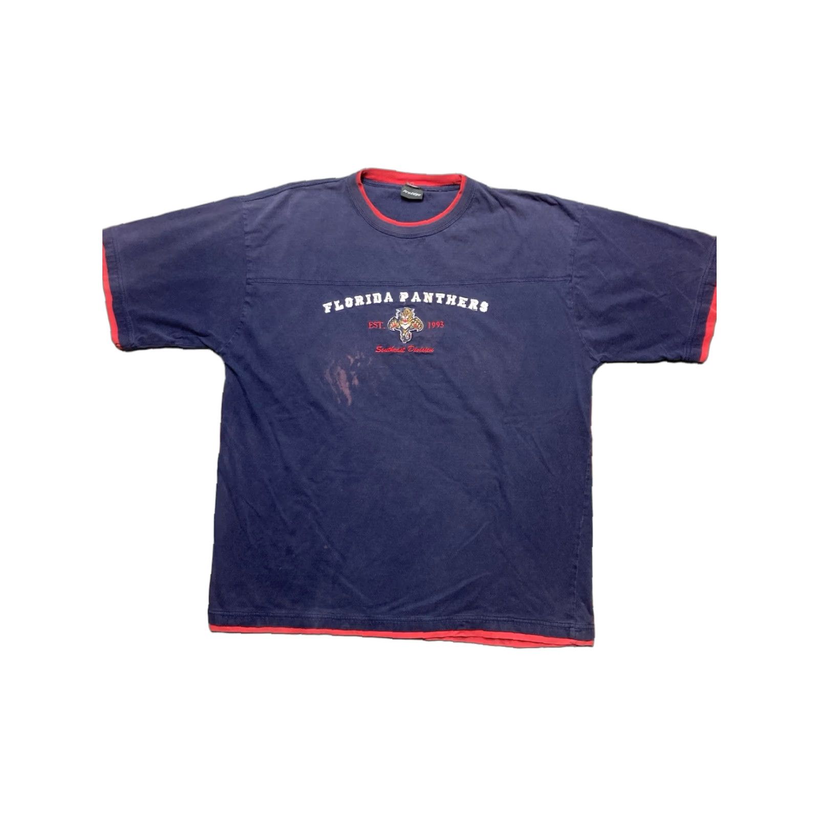 NHL VINTAGE Florida Panthers Florida Panthers Vintage t shirt NHL hockey T-Shirt Embroidered Graphic Blue XL Men Size US XL / EU 56 / 4 - 1 Thumbnail