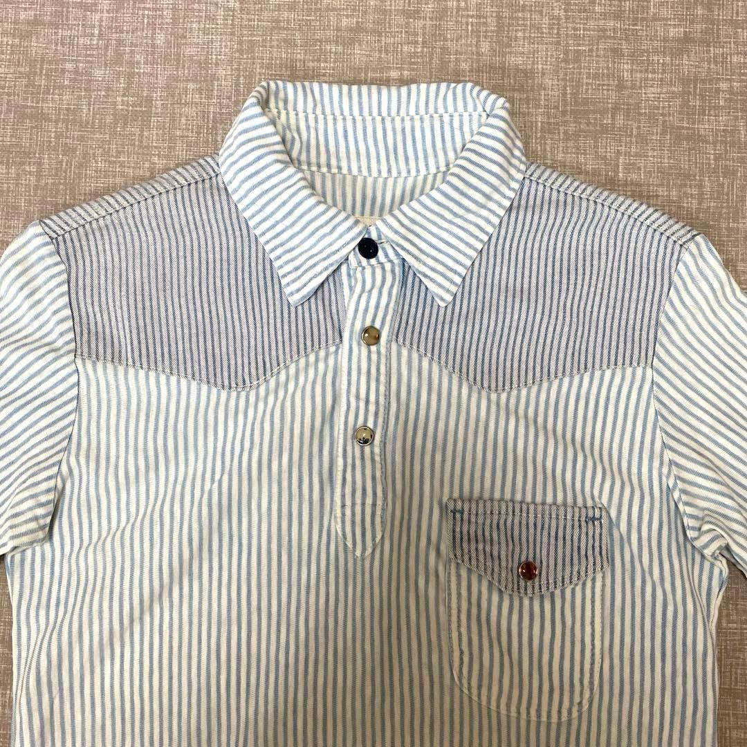 Kapital KAPITAL Polo Shirt Blue Stripe Size US S / EU 44-46 / 1 - 3 Thumbnail
