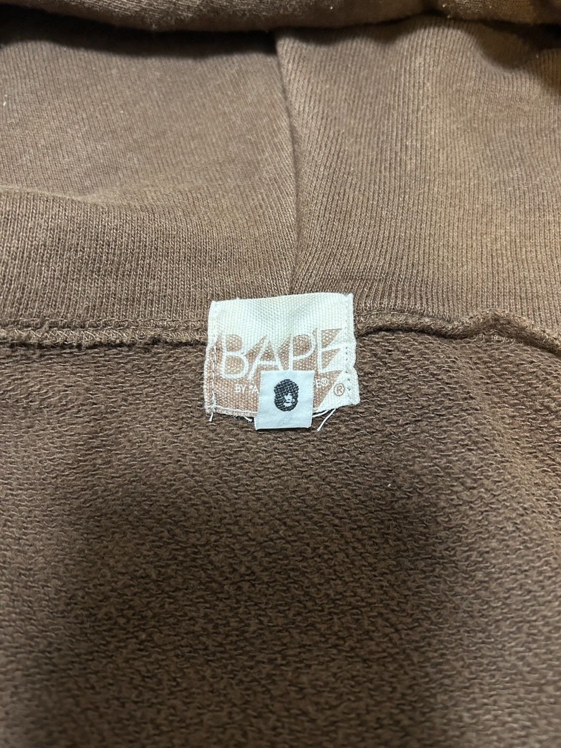 Bape OG Bape Brown Baby Milo Bone Full Zip Hoodie Size US L / EU 52-54 / 3 - 5 Thumbnail
