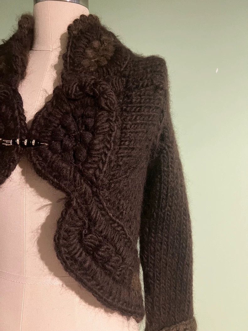 Comme des Garcons Comme des Garcons Brown knit cardigan Size XS / US 0-2 / IT 36-38 - 3 Thumbnail