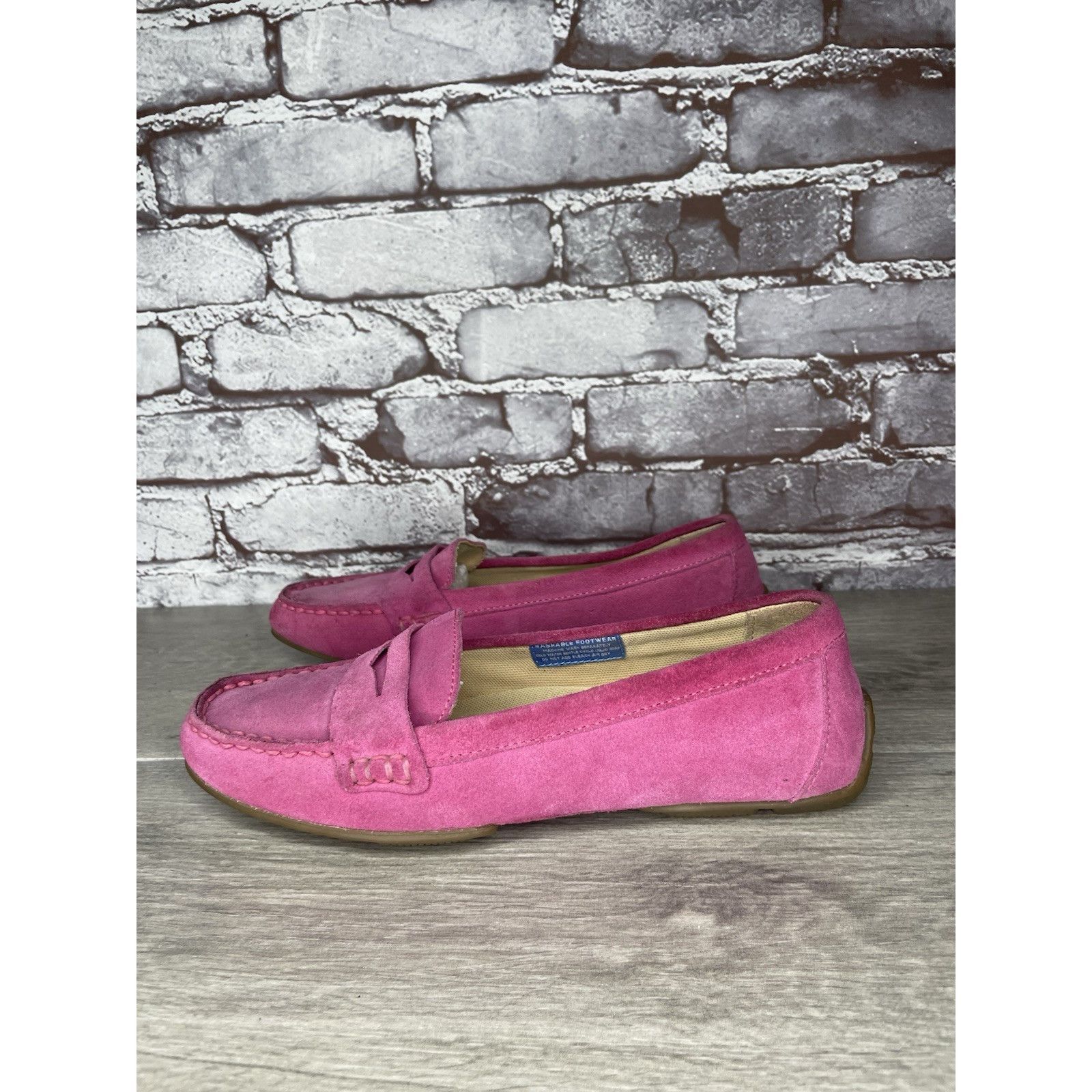 Rockport Rockport Fuchsia Pink Suede Leather Penny Loafer Driving Fla Size US 8 / IT 38 - 16 Thumbnail