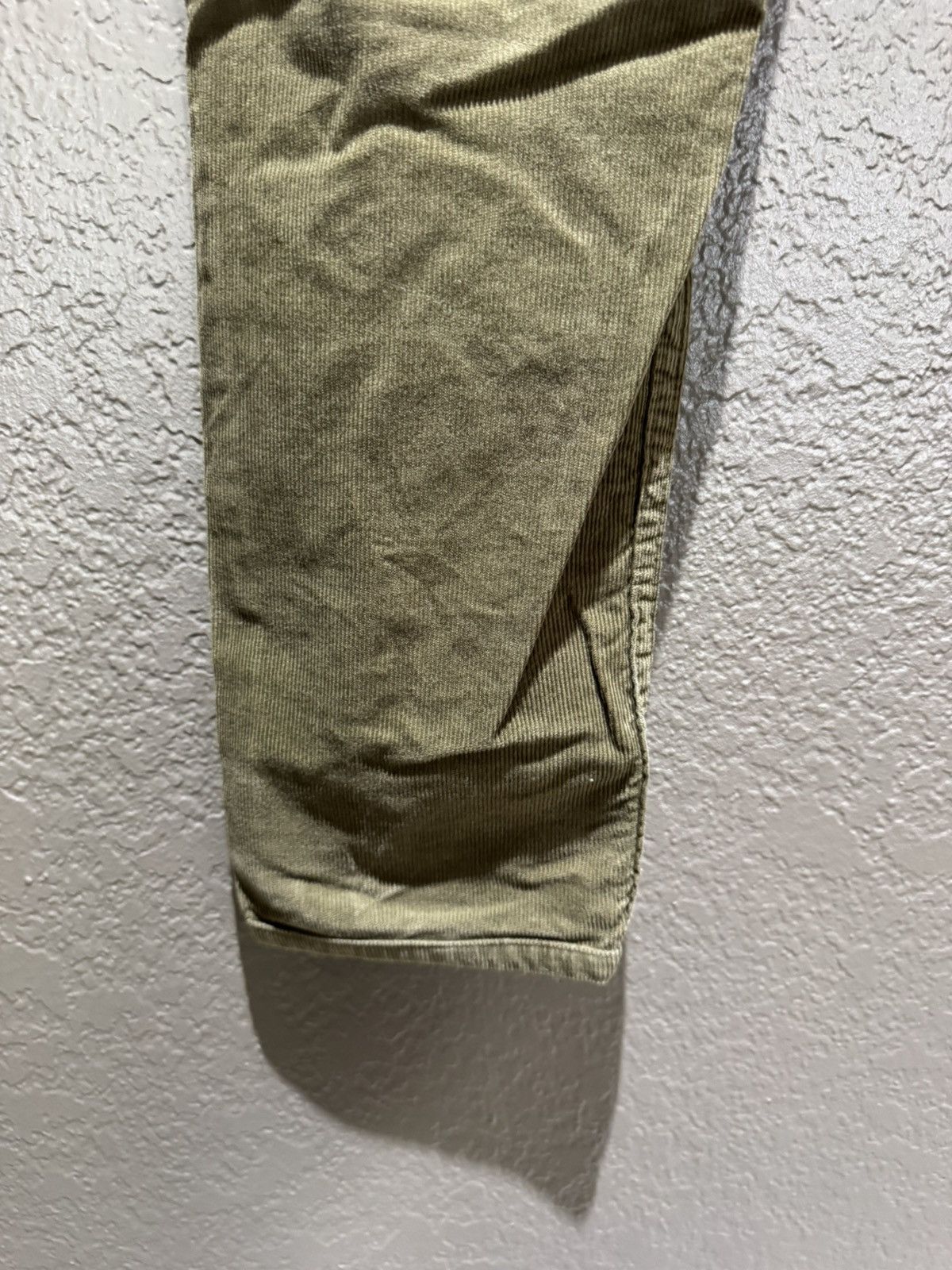 Acne Studios Acne Studios Green Olive Corduroy Pants Fine Soft Faded Slim Size US 30 / EU 46 - 13 Thumbnail