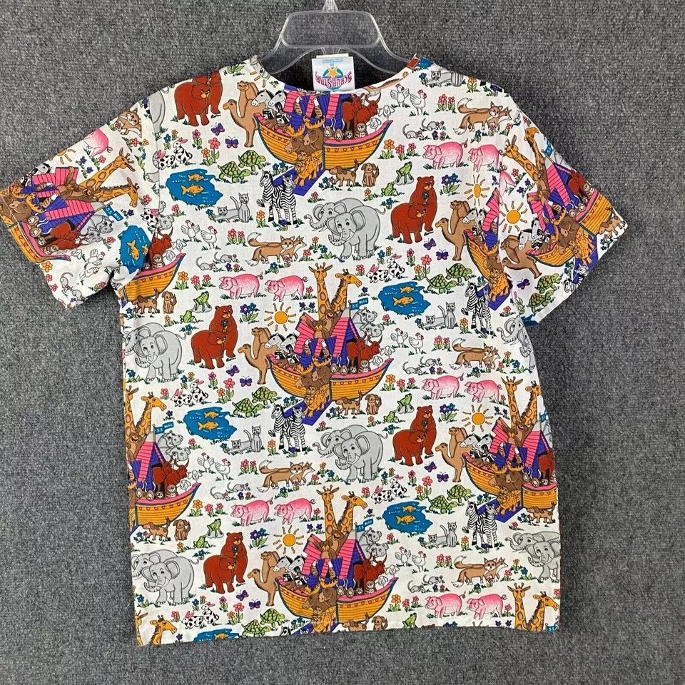 Other Scrubstar Scrubs Top Medium Workwear Medical Animals Print Size M / US 6-8 / IT 42-44 - 8 Thumbnail
