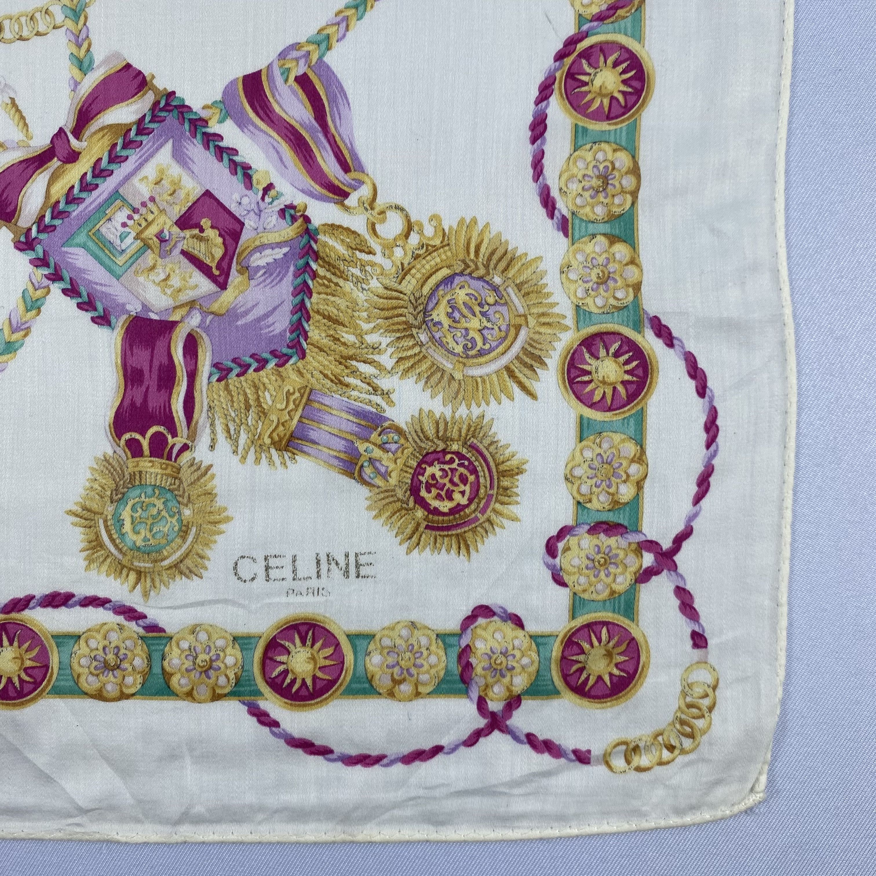 Celine × Vintage Vintage Celine Handkerchief Neckerchief Bandana H363Q Size ONE SIZE - 5 Thumbnail