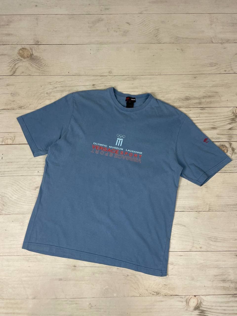 Vintage Versace Sport Olympic Museum Lausanne T Shirt 90s