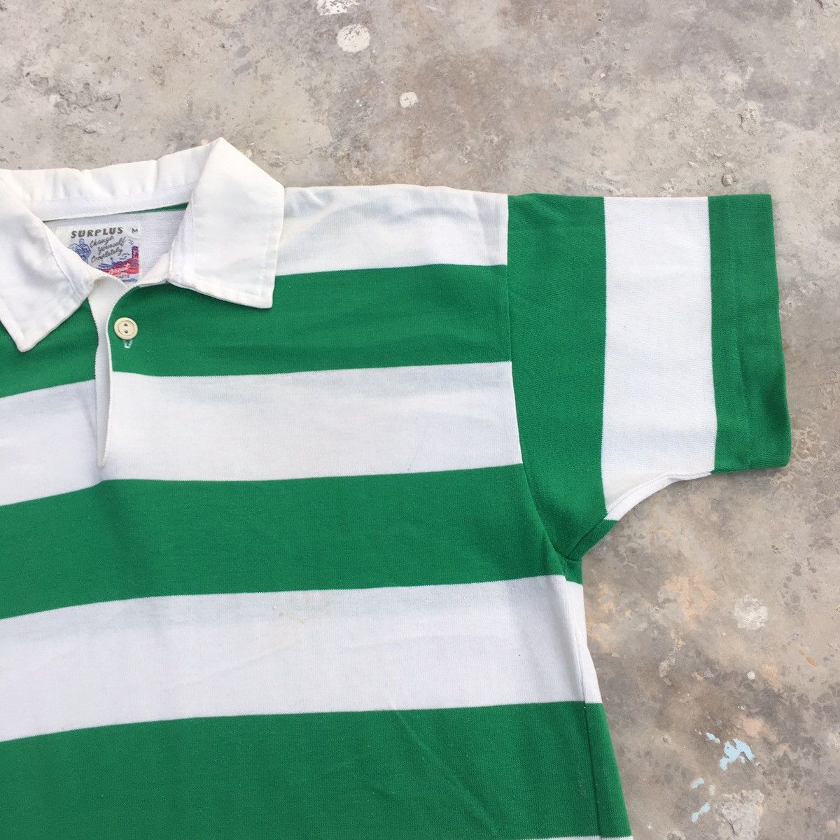 Vintage Vintage Surplus Stripes Polo Tee Size US M / EU 48-50 / 2 - 5 Thumbnail