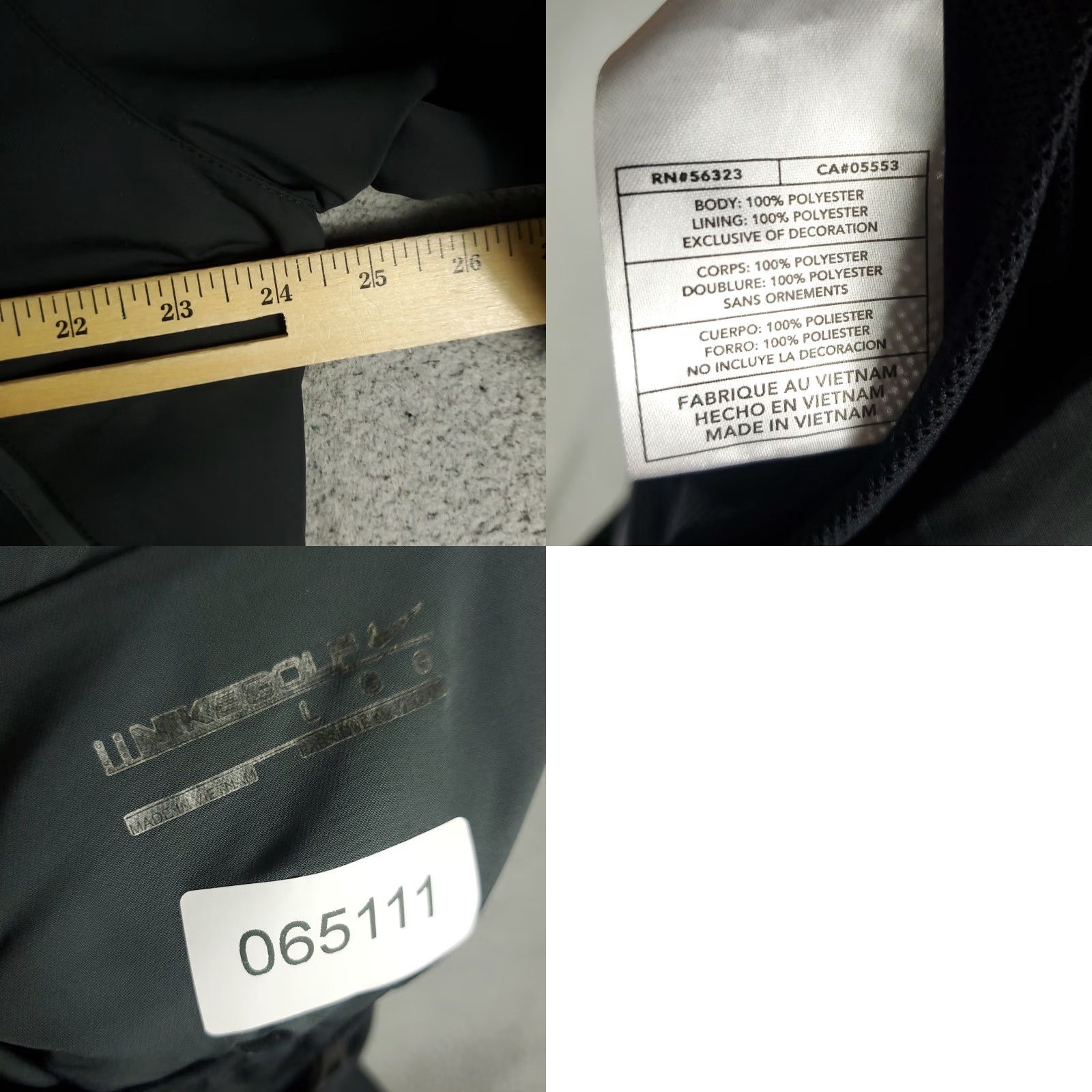 Nike Nike Jacket Mens Large Black Windbreaker Full Zip Up Pockets 2008 Beijing Sports Modern Mens Size US L / EU 52-54 / 3 - 8 Thumbnail