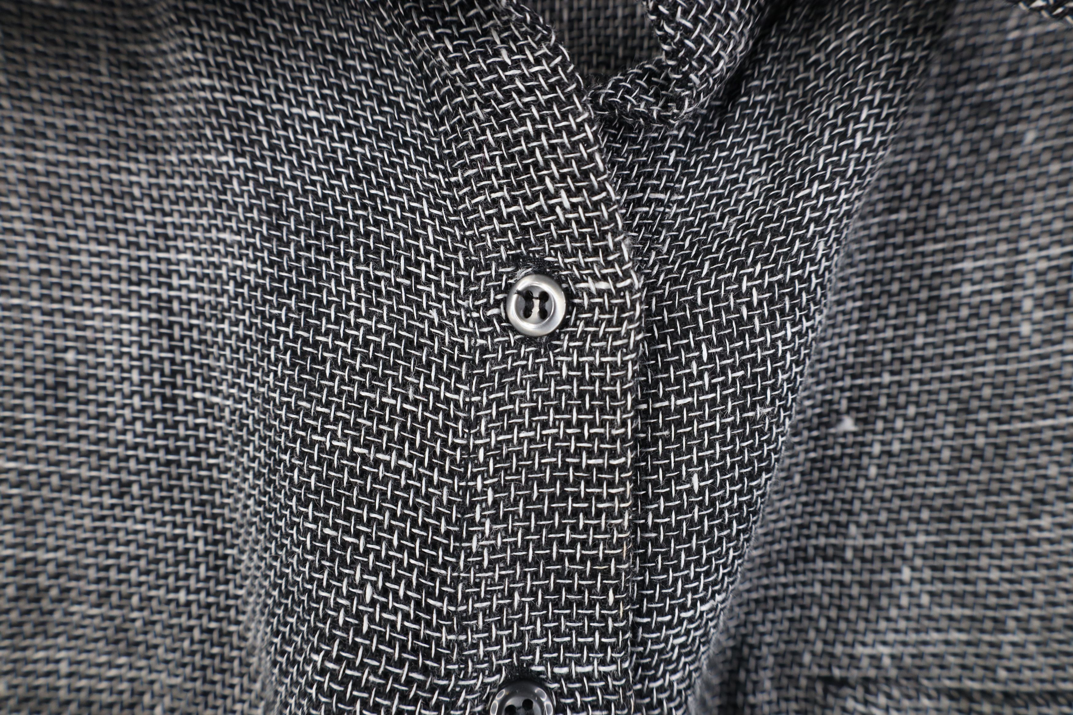 Vintage Vintage 90s Lagenlook Linen Weave Collared Button Shirt USA Size M / US 6-8 / IT 42-44 - 6 Thumbnail