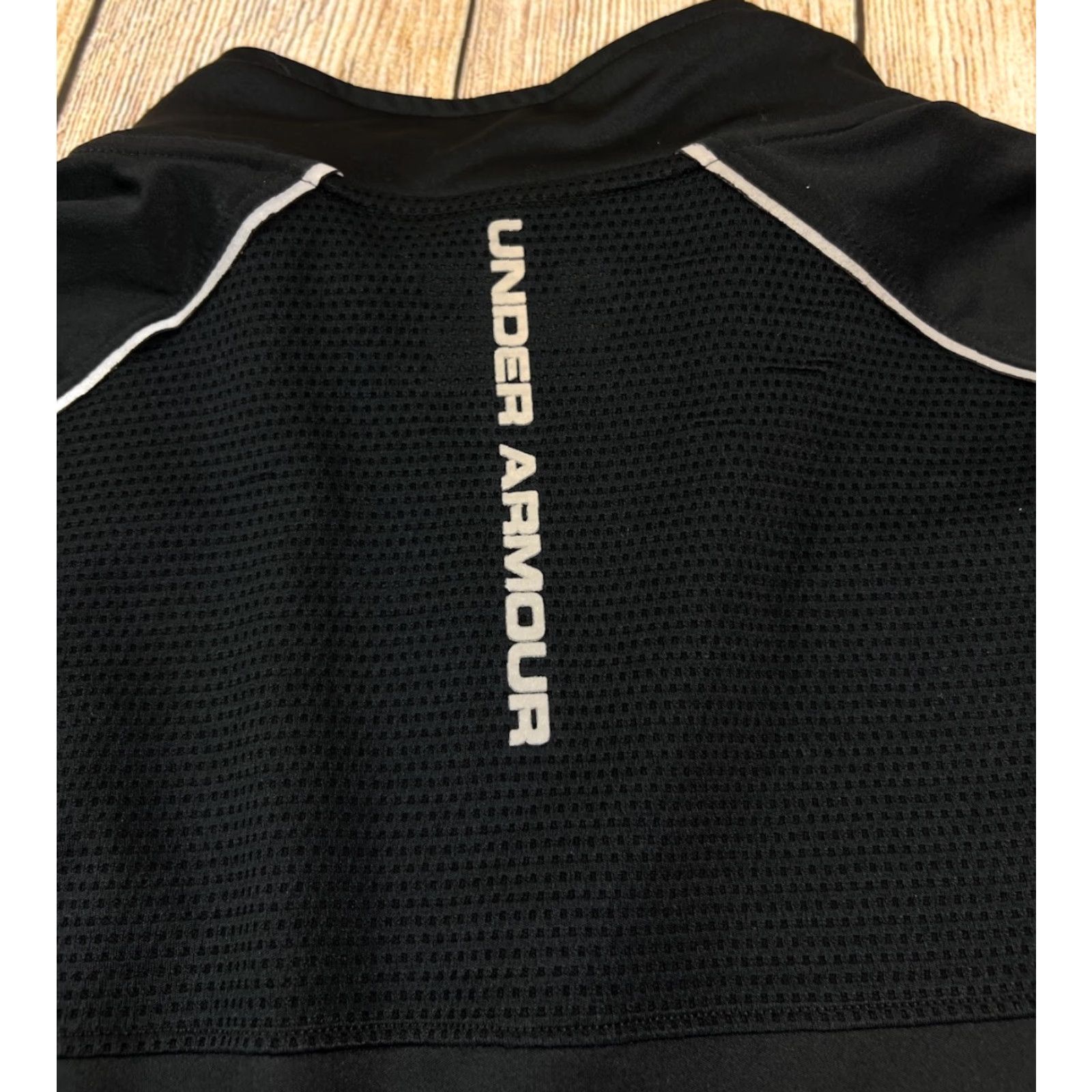 Under Armour VINTAGE Under Armour Allseason Mens 1/4 Zip Pullover Shirt 2XL Black Long Sleeve Zip Refective wear Size US XXL / EU 58 / 5 - 8 Thumbnail