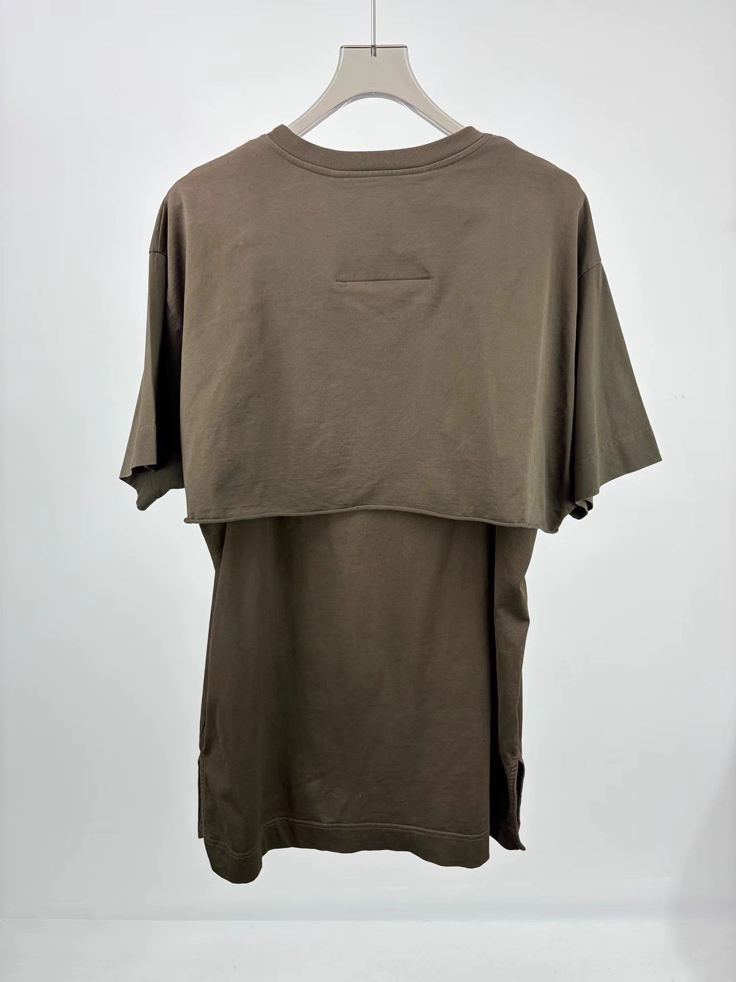 Givenchy GIVENCHY Army Green Runway Fake Two-Piece Short Sleeve Size US XXL / EU 58 / 5 - 2 Thumbnail