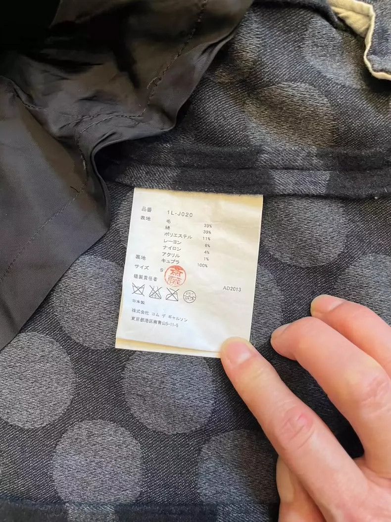 Comme des Garcons Comme Des Garcons Black polka-dot ruffled coat Size S / US 4 / IT 40 - 4 Thumbnail