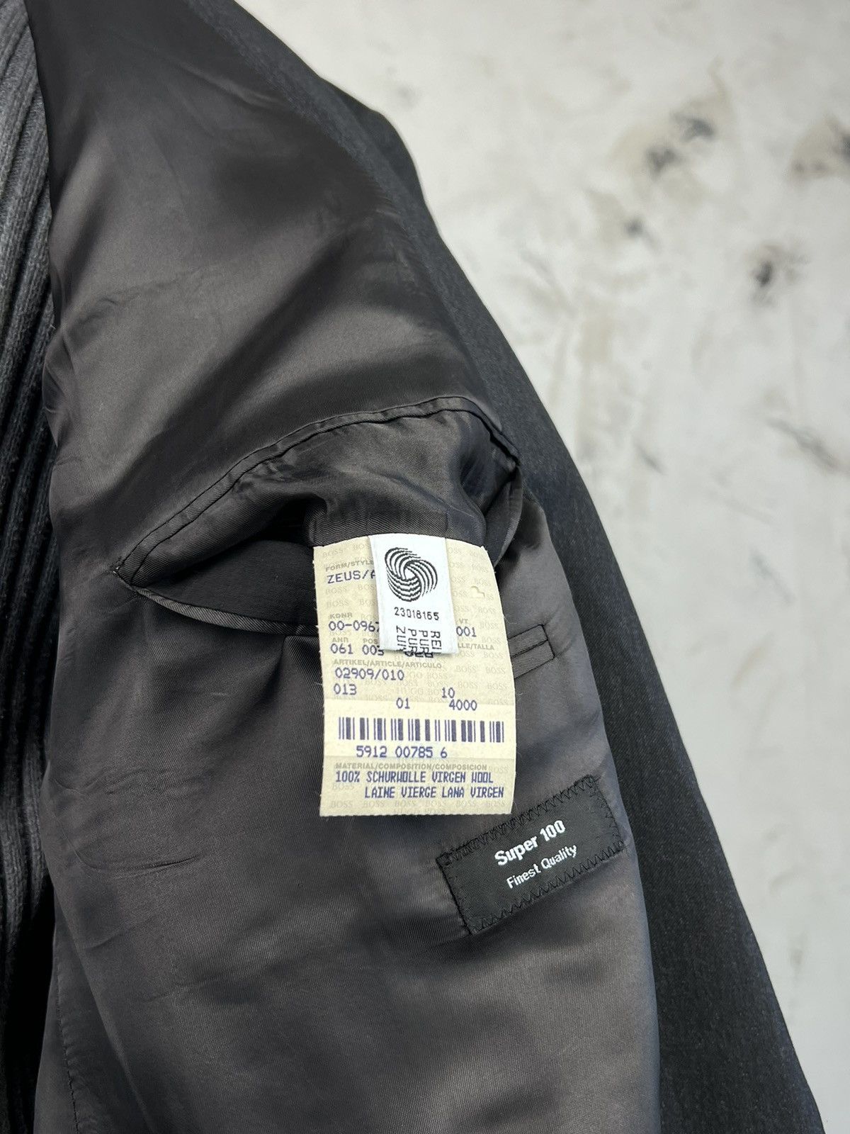 Hugo Boss Hugo Boss Suit Blazer Double Breasted Jacket Size 026 L-XL Size 52S - 7 Thumbnail