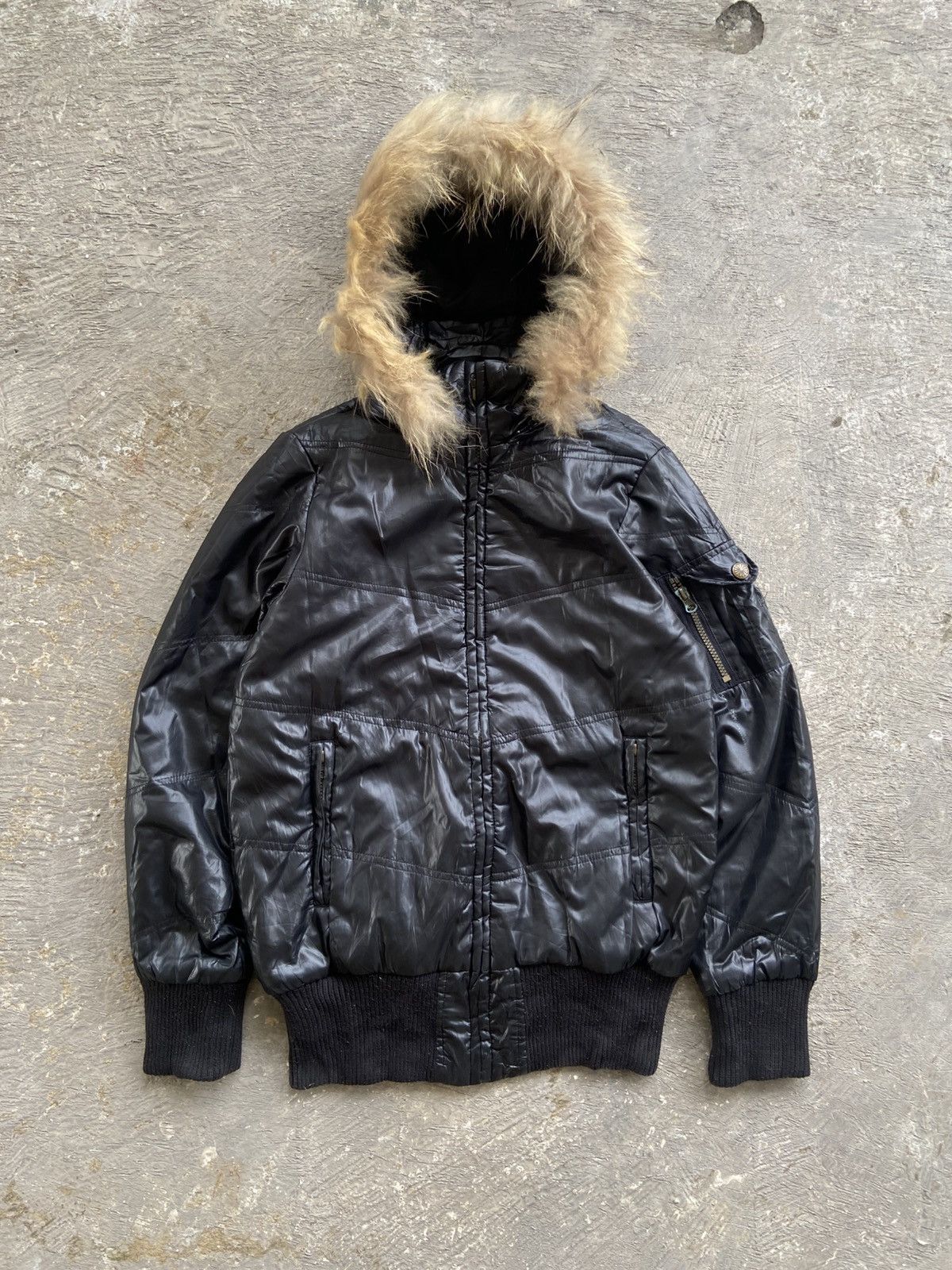 If Six Was Nine 2000s Bossy Hill - Vkei Apocalypse Style Puffer Fur Jacket Size US M / EU 48-50 / 2 - 1 Thumbnail
