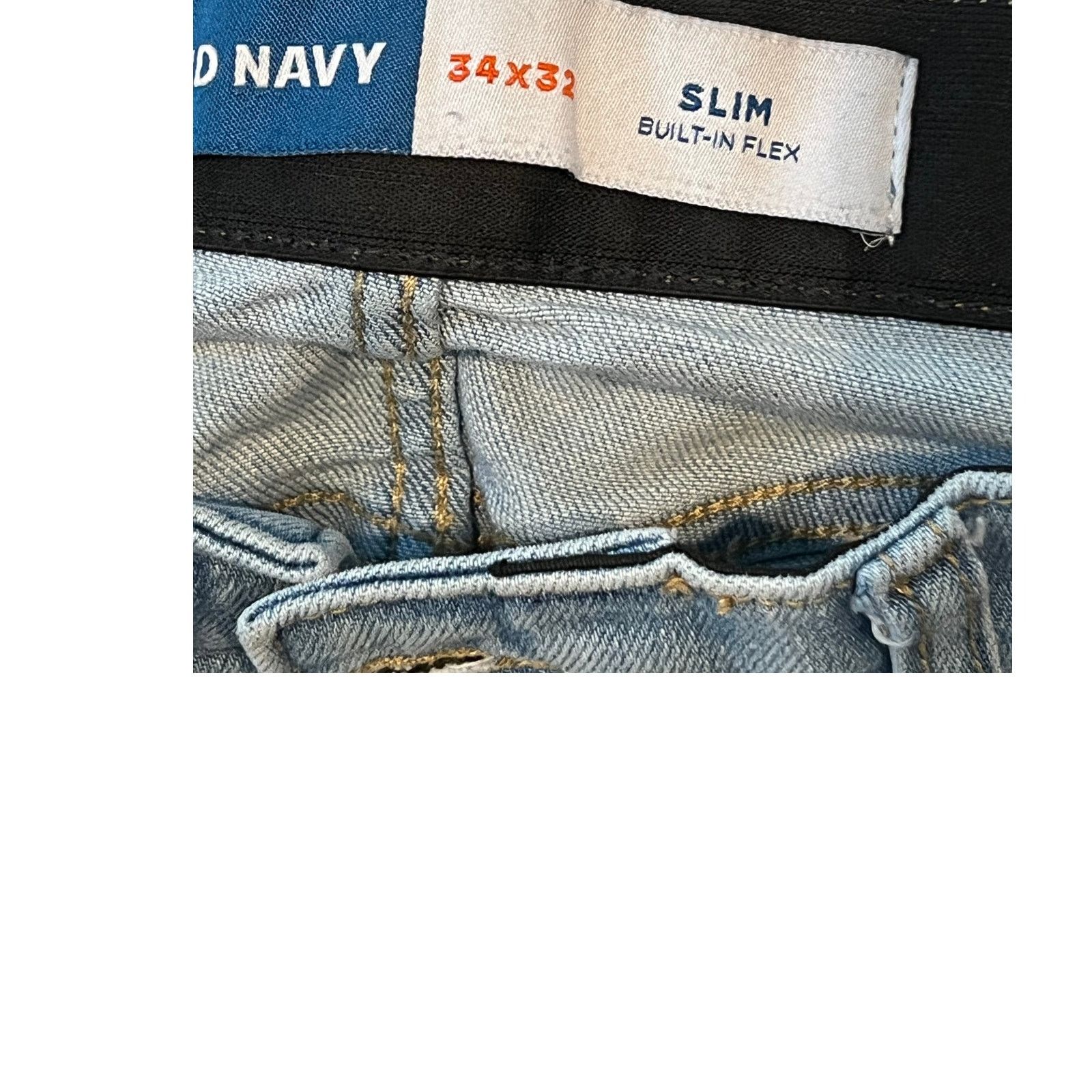 Old Navy Old Navy Slim Built-In Flex Jean Mens 34x32 Size US 34 / EU 50 - 3 Thumbnail