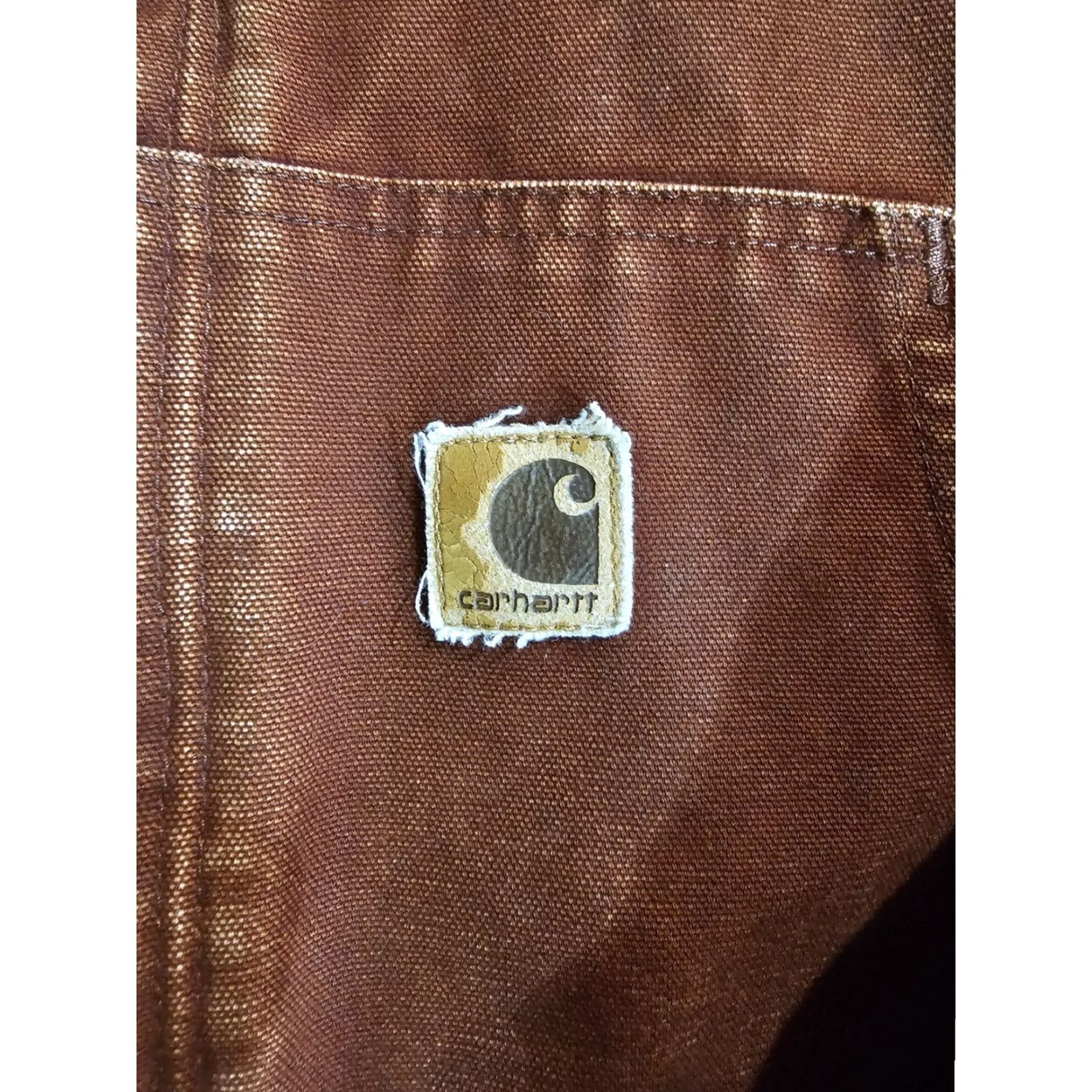 Carhartt VINTAGE Carhartt J130 Workwear Hooded Jacket Mens XL Red Clay 90s Rare Canvas Bomber Zip Hooded Size US XL / EU 56 / 4 - 5 Thumbnail