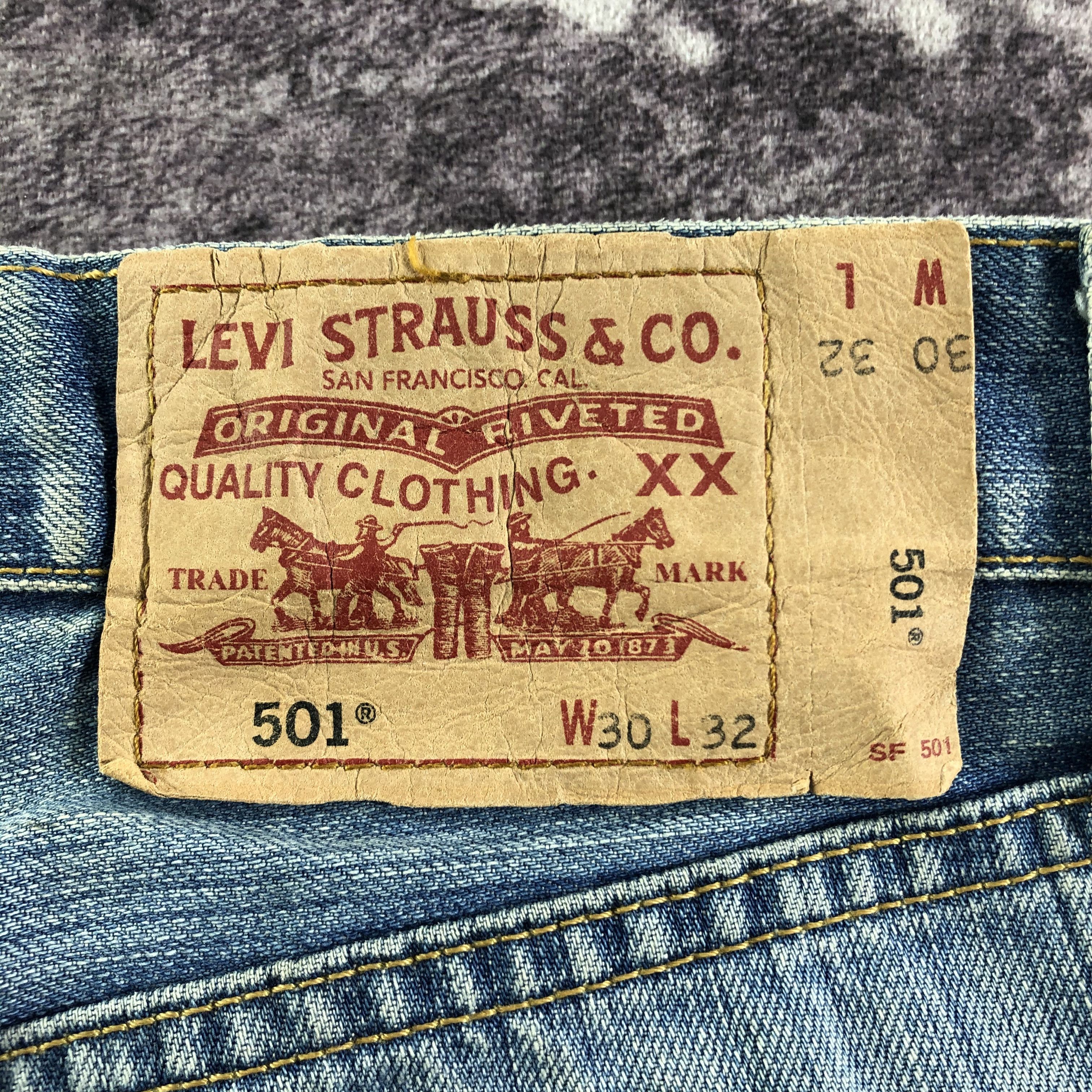 Levi's × Vintage Vintage 90s Blue Wash Levis 501 Jeans-JM3337 Size US 31 - 6 Thumbnail