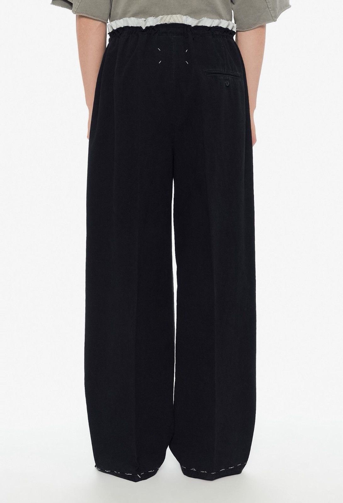 Maison Margiela Last Maison Margiela Work-In-Progress Black Cotton Pants Size US 32 / EU 48 - 2 Thumbnail