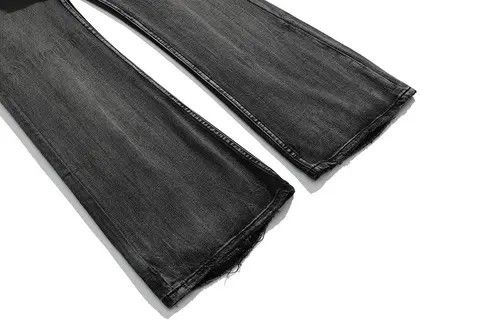 THVM Black Washed Damage Baggy jeans y2k 90’s retro style Size US 32 / EU 48 - 6 Thumbnail