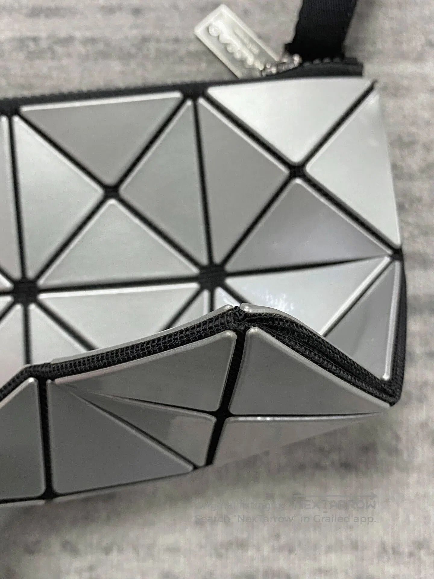 Issey Miyake Issey Miyake Silver 3x4 Shoulder Tote Bag. Size ONE SIZE - 3 Thumbnail