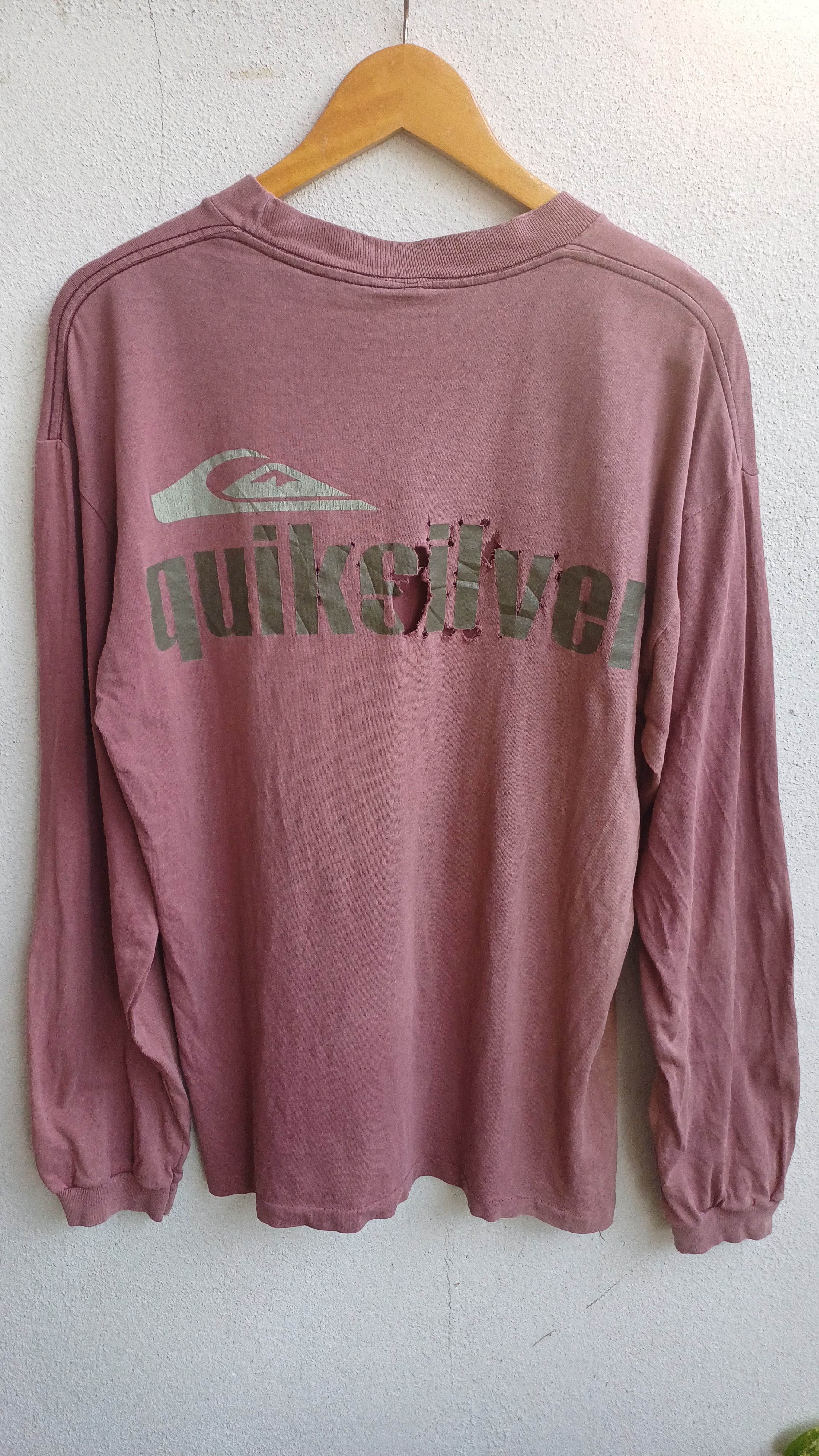 Vintage Vintage 90's Distressed Long Sleeve Tee Size US M / EU 48-50 / 2 - 2 Thumbnail