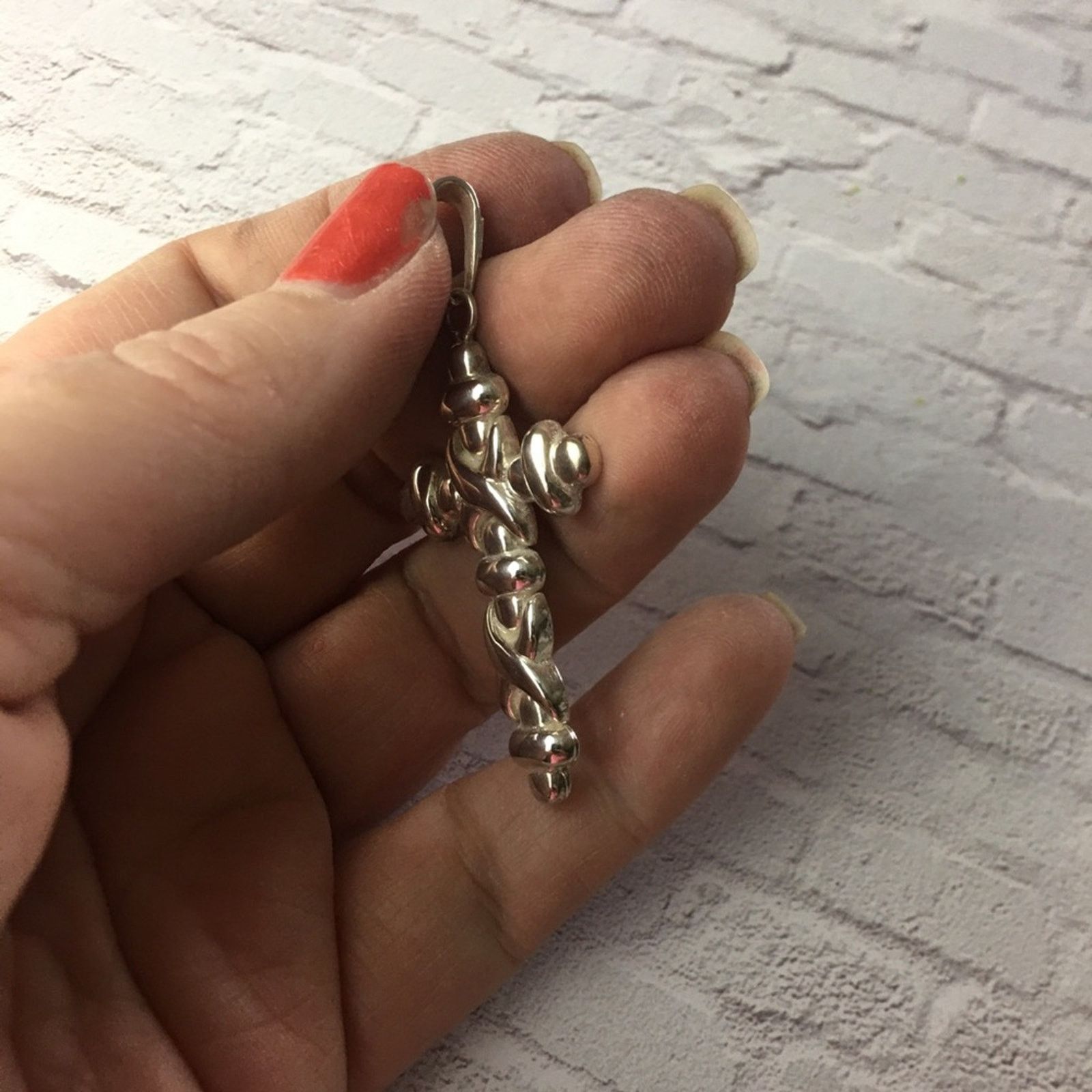 The Unbranded Brand Sterling Silver Cross Pendant Size ONE SIZE - 4 Thumbnail