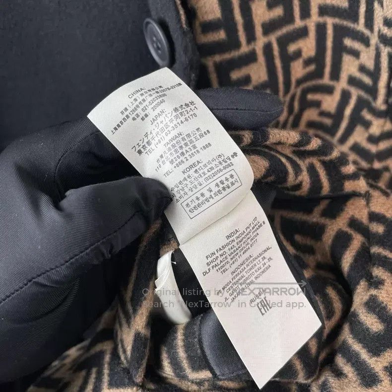 Fendi Fendi Double-Sided Monogram Wool Coat, Black Size US M / EU 48-50 / 2 - 7 Thumbnail