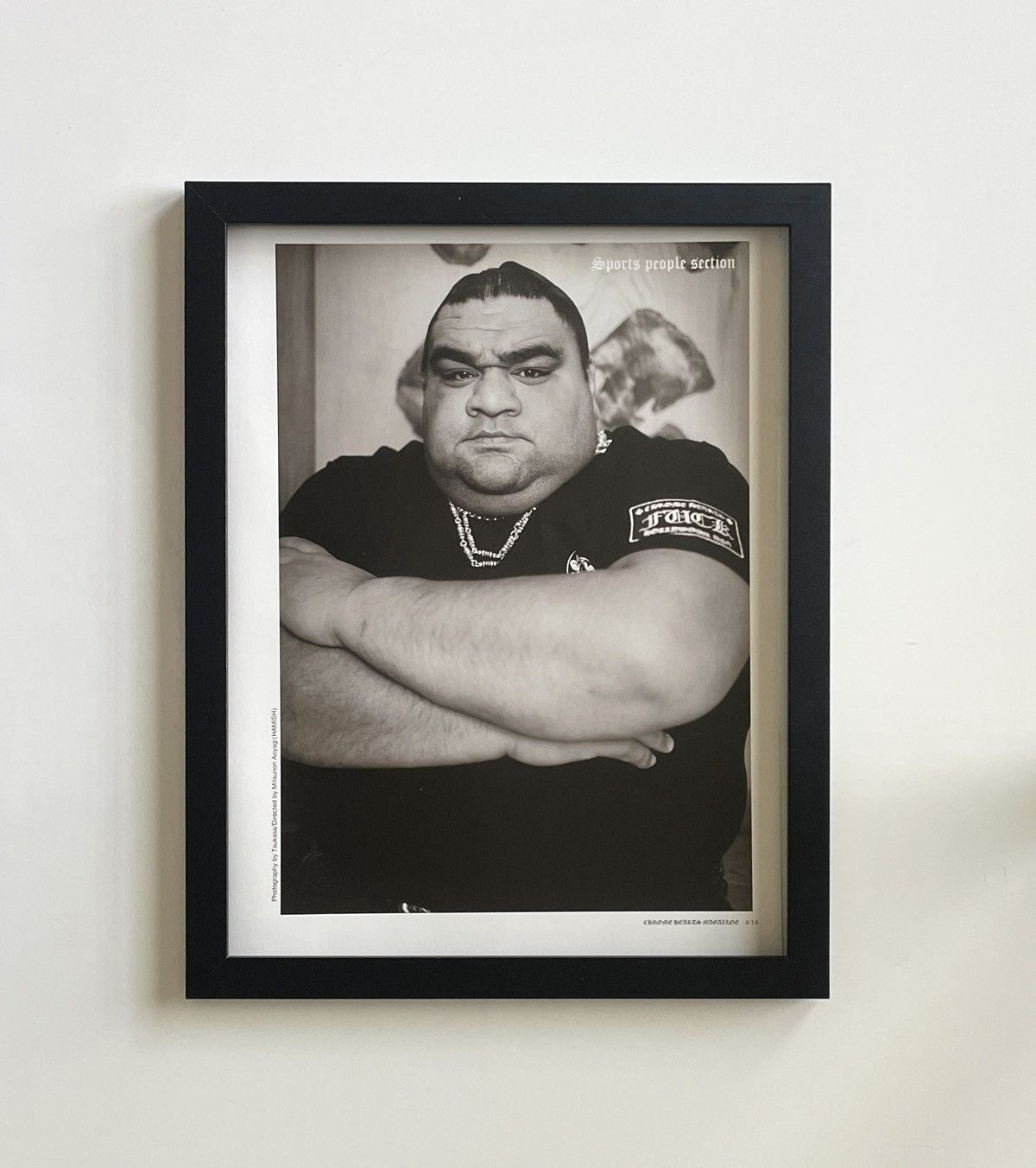 Chrome Hearts × Vintage Chrome Hearts black/white photo Poster framed 9x11 Size ONE SIZE - 1 Thumbnail