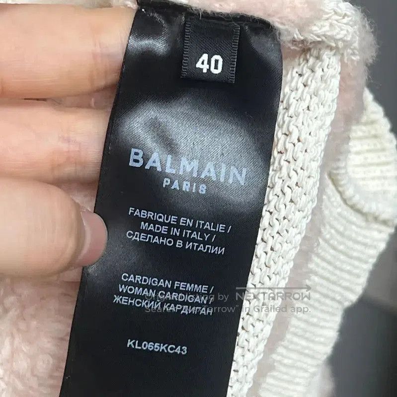 Balmain Balmain Pink Wool Women's Cardigan L Size . Size L / US 10 / IT 46 - 4 Thumbnail