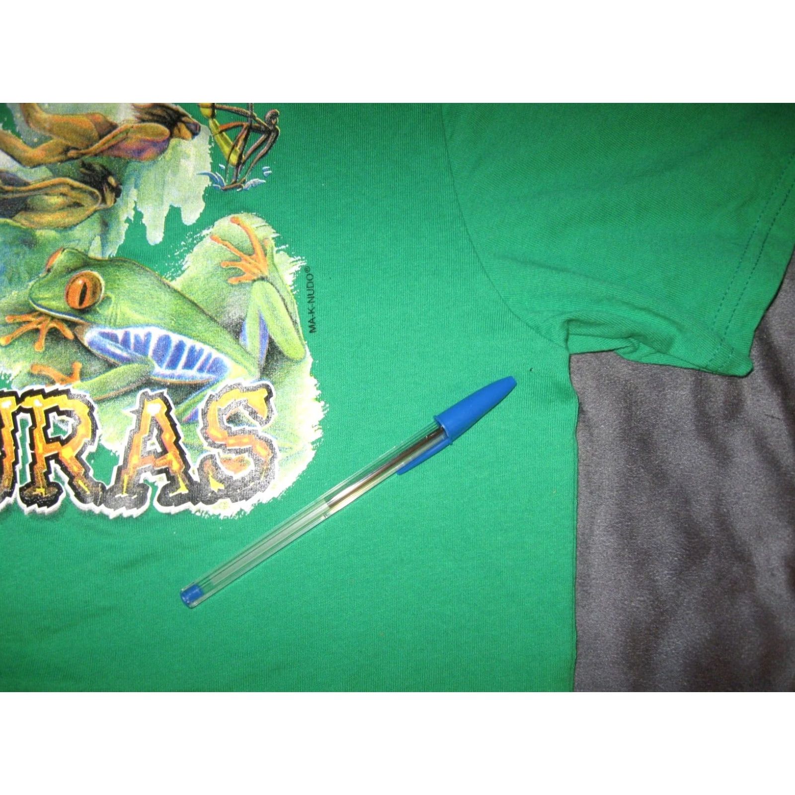 Vintage Ma-k-nudo Roatan Honduras T Shirt Men’s Large Graphic Print Beach Cotton Green Size US L / EU 52-54 / 3 - 5 Thumbnail