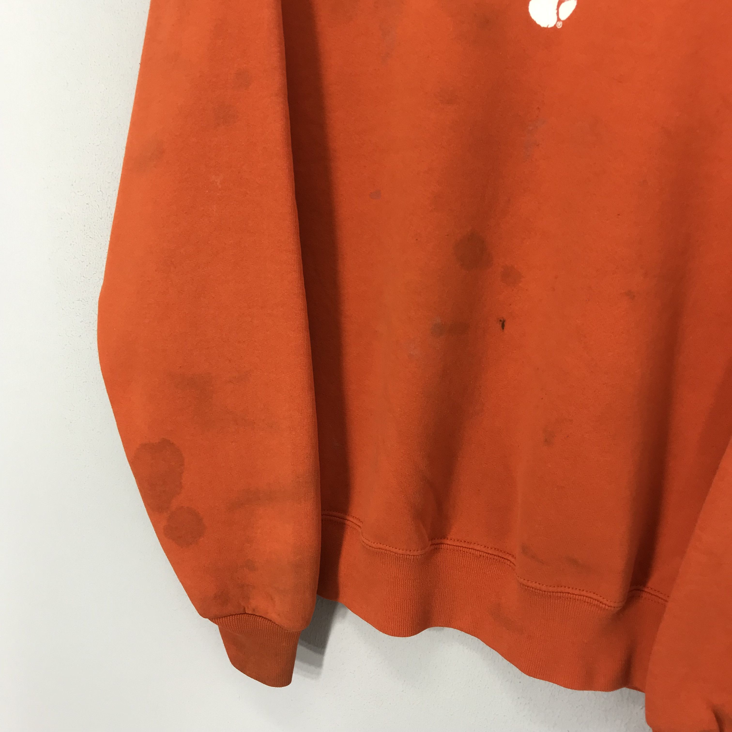 NCAA Vintage 90's Heavy Used Clemson Tigers Ncaa Orange - 311 Size US L / EU 52-54 / 3 - 6 Thumbnail