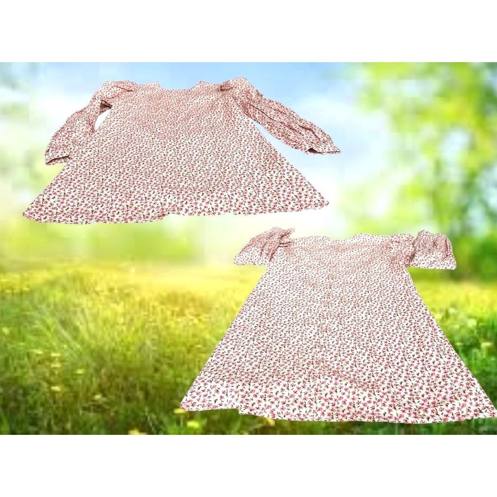 Other Hyacinth House Tuckernuck Floral Dress Small Puff Sleeves Cl Size S / US 4 / IT 40 - 8 Thumbnail