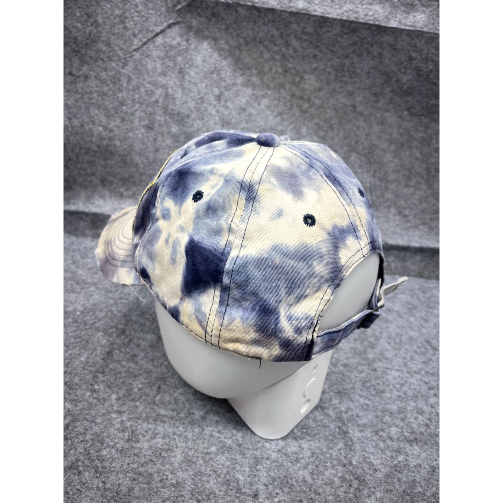 Vintage Pit Bull Itachi Uchiha Hat Cap Snapback Adjustable One Size OS Blue White Tie Dye Cotton Distressed Anime Outdoor Logo Casual Size ONE SIZE - 5 Thumbnail