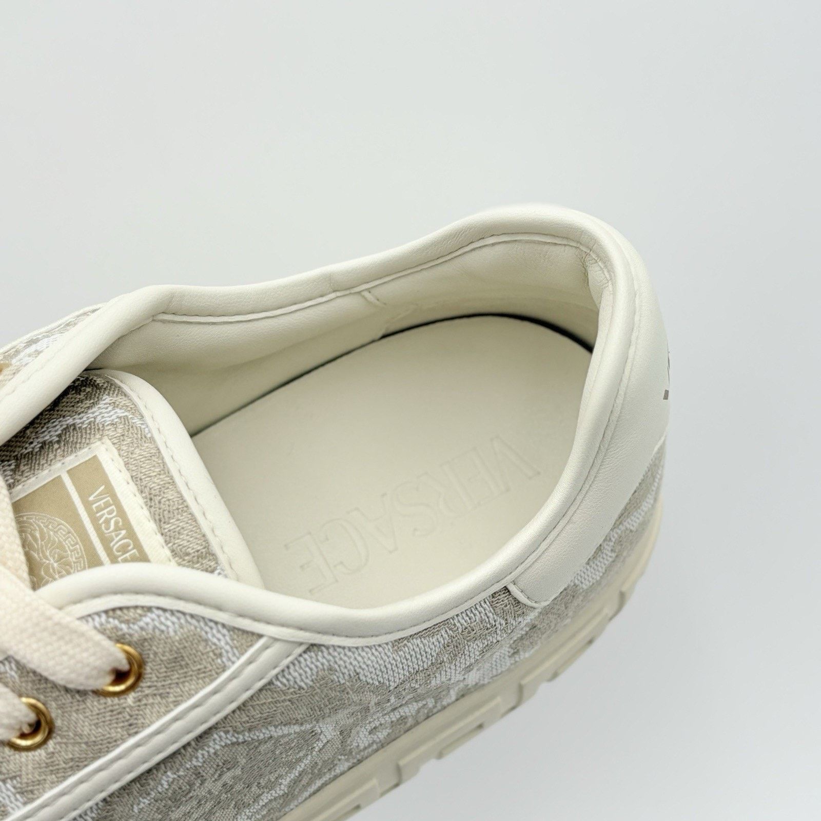 Versace Versace Barocco Greca Sneaker ' Beige Print ' | WORN ONCE! Size US 11 / EU 44 - 12 Thumbnail