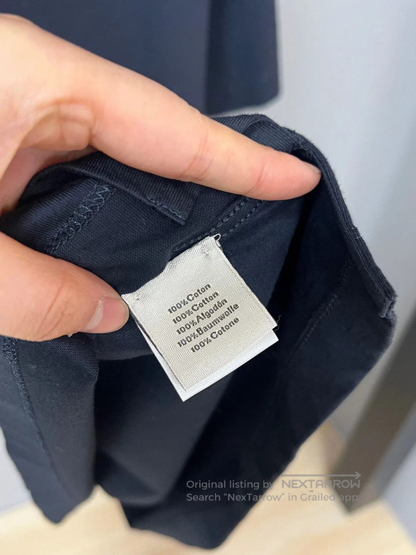 Hermes hermes short sleeve shirt in navy blue. Size US L / EU 52-54 / 3 - 3 Thumbnail
