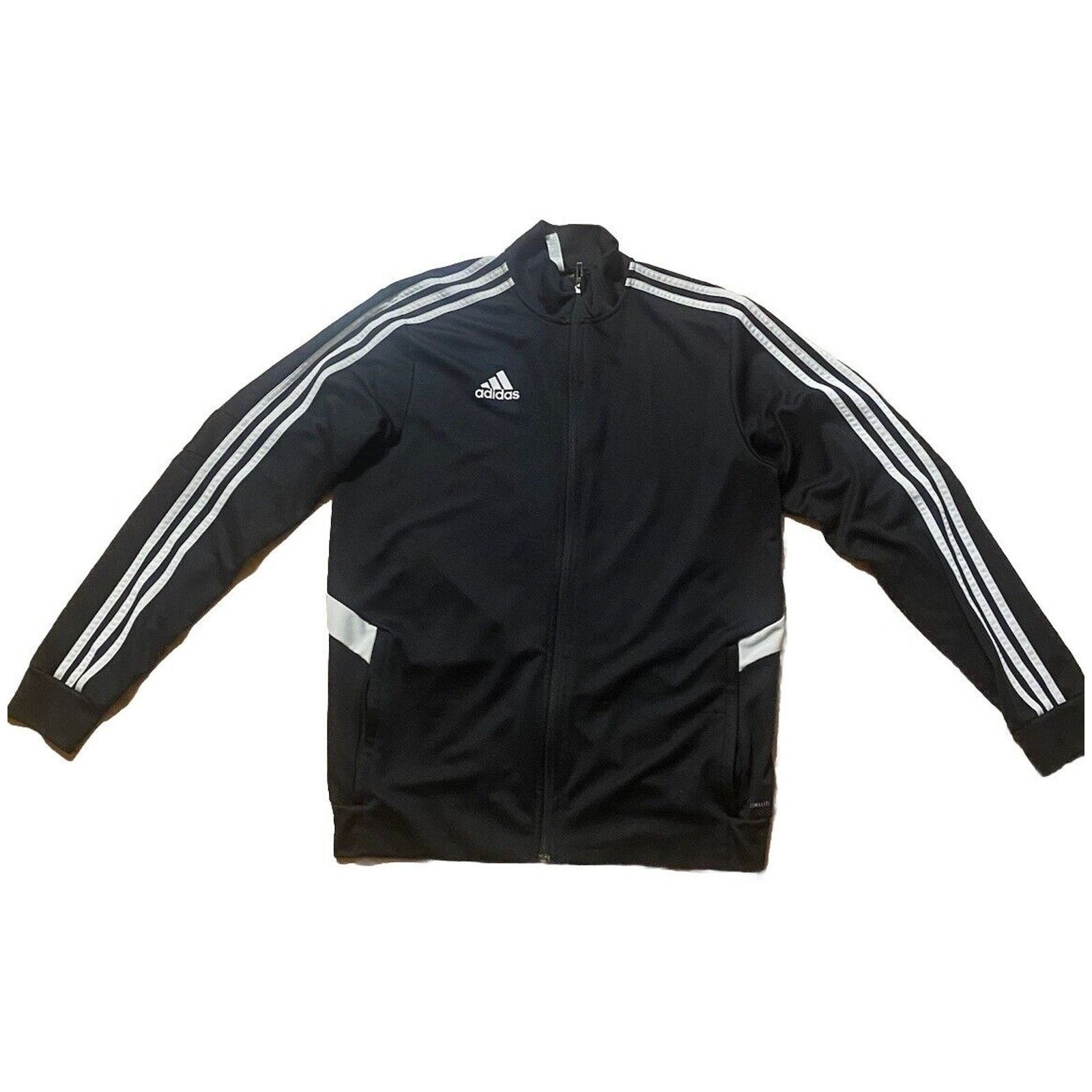 Adidas Adidas Men's 3 Striped Zip Up & Pocket Sweatshirt Size M Size US M / EU 48-50 / 2 - 3 Thumbnail