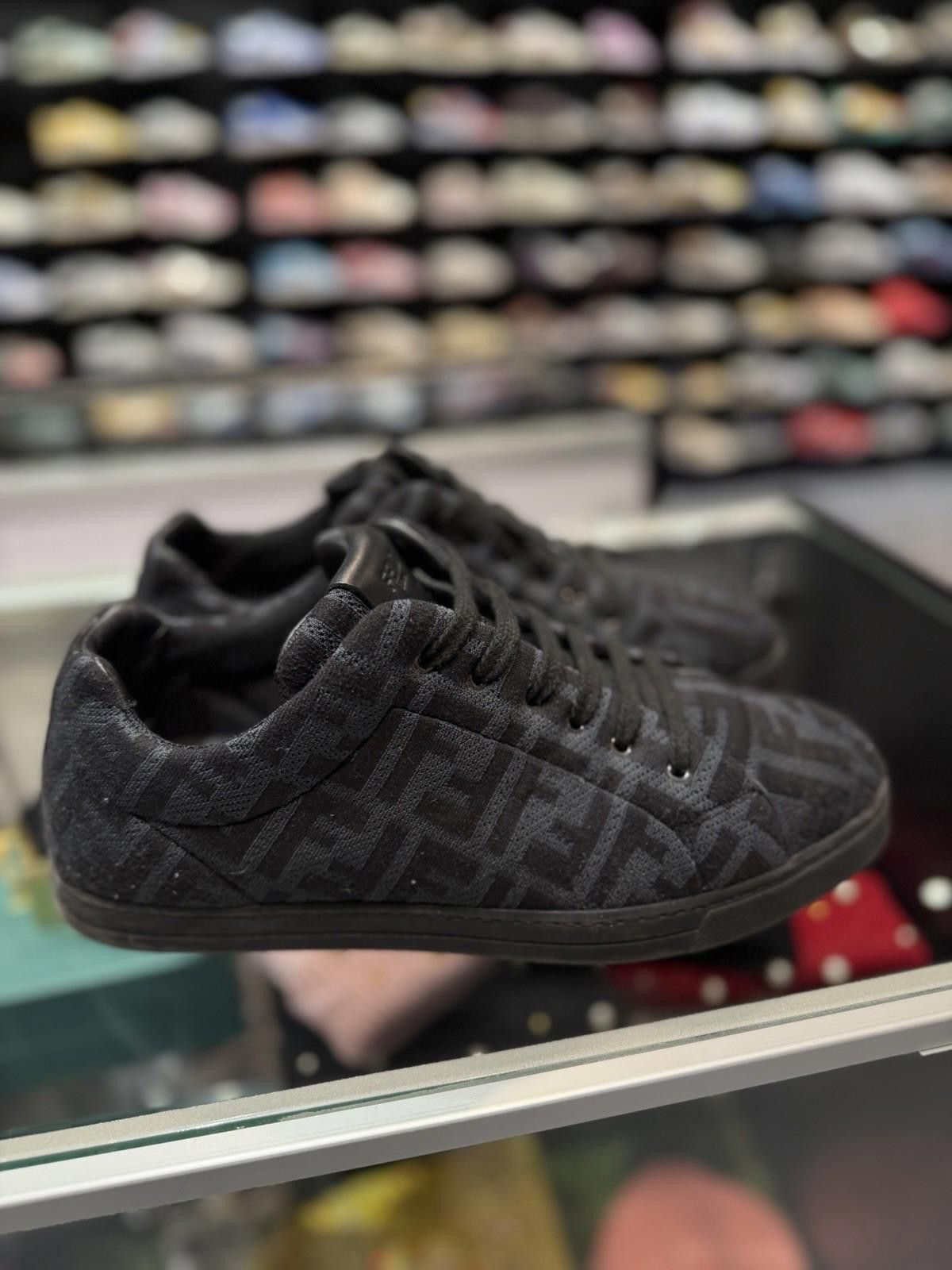 Fendi FENDI Monogram Black FF Logo Sneaker Men Size 7UK/8US $800 Size US 8 / EU 41 - 3 Thumbnail